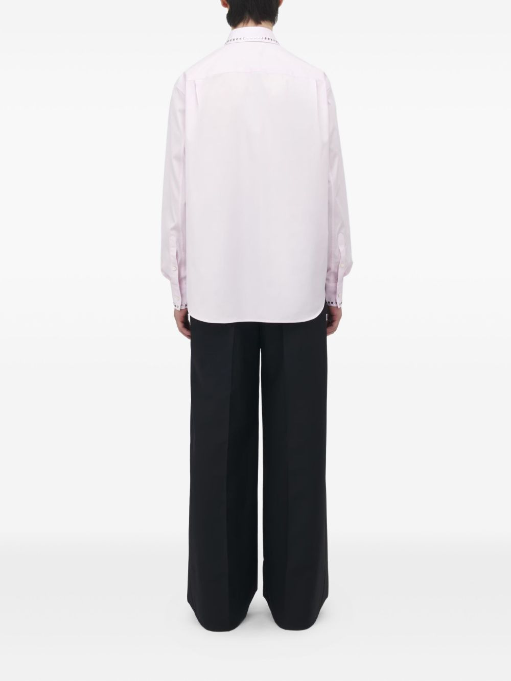 EMBELLISHED-COLLAR COTTON SHIRT - 4