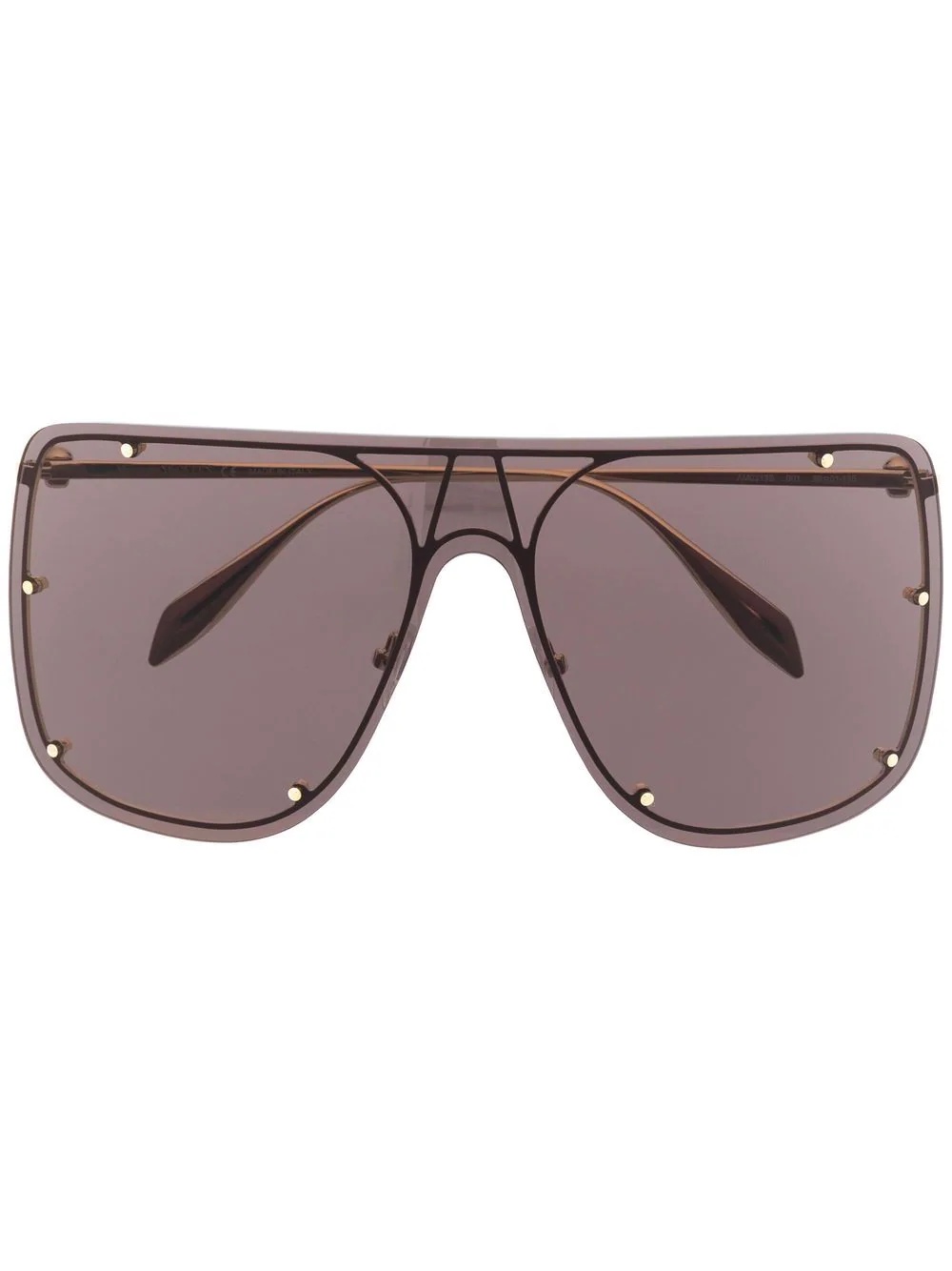 stud-detail pilot sunglasses - 1