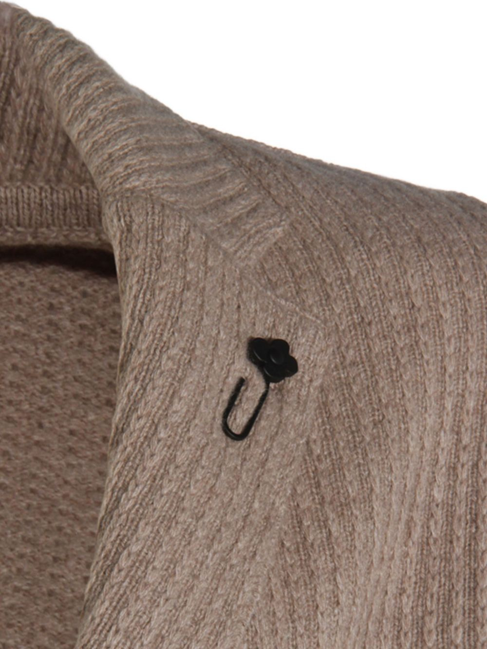 ribbed two-button blazer - 3