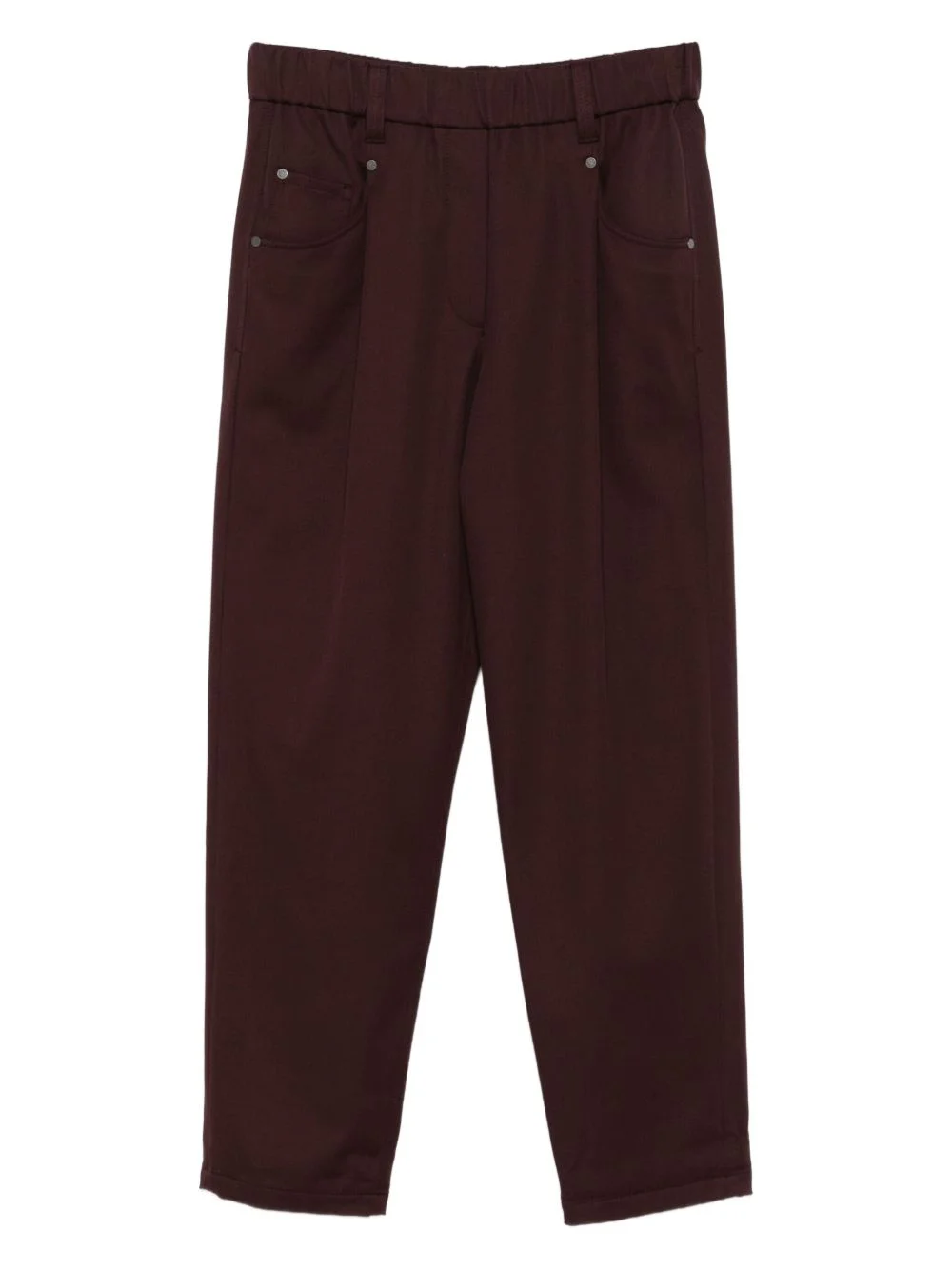 elasticated-waist pocket trousers - 1