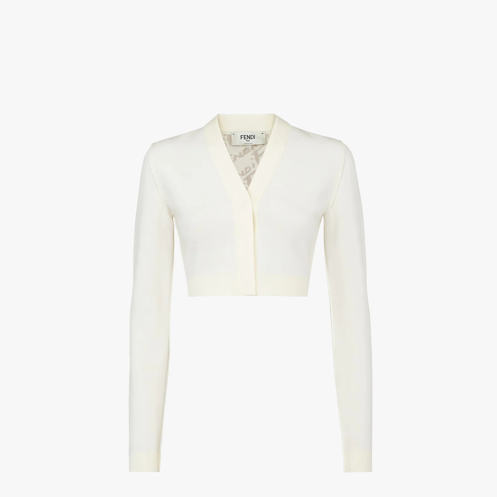 White viscose cardigan - 1