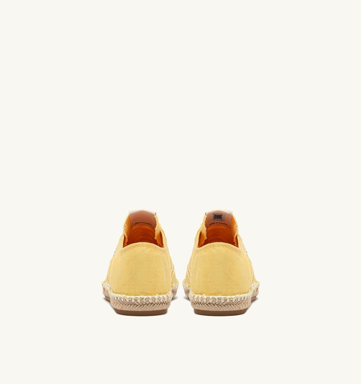 SANDY ESPADRILLES IN PASTEL YELLOW CANVAS - 3