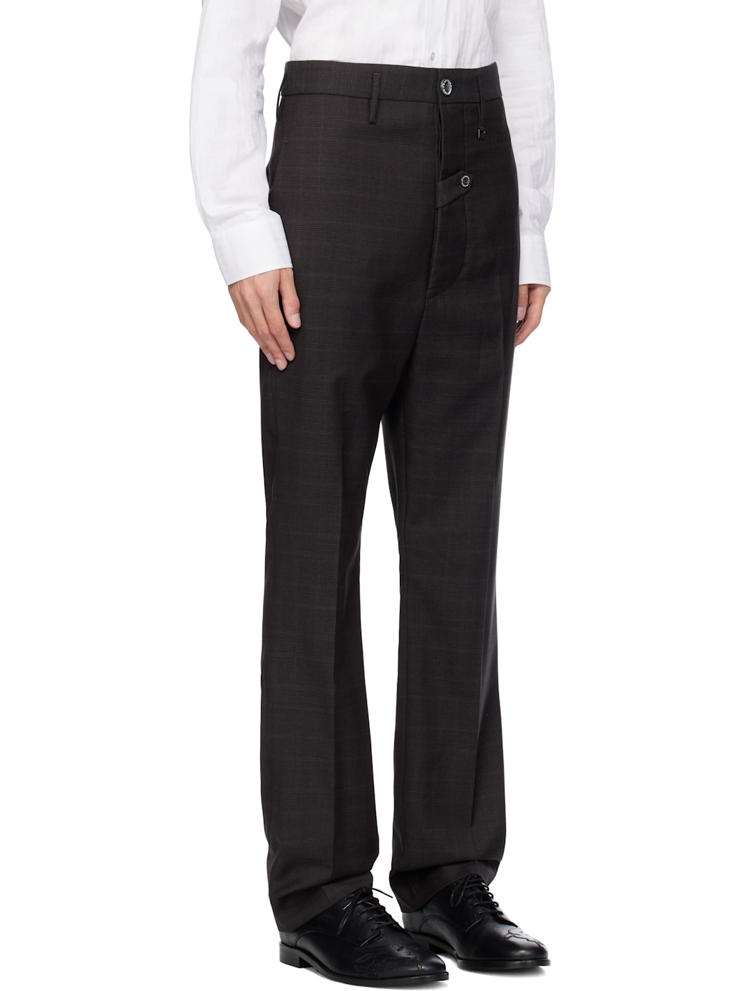 Brown Pull Down Trousers - 2