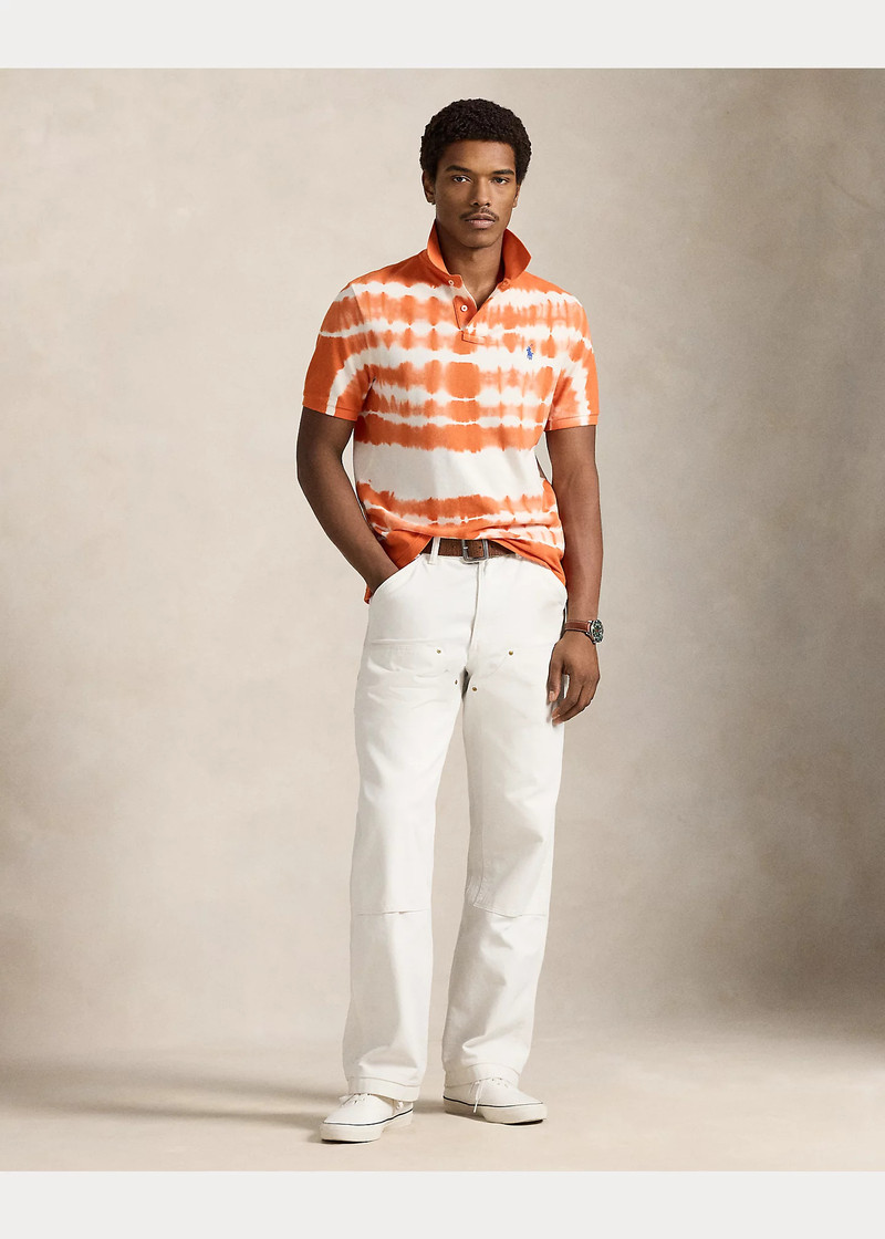 Classic Fit Tie-Dye Mesh Polo Shirt 3