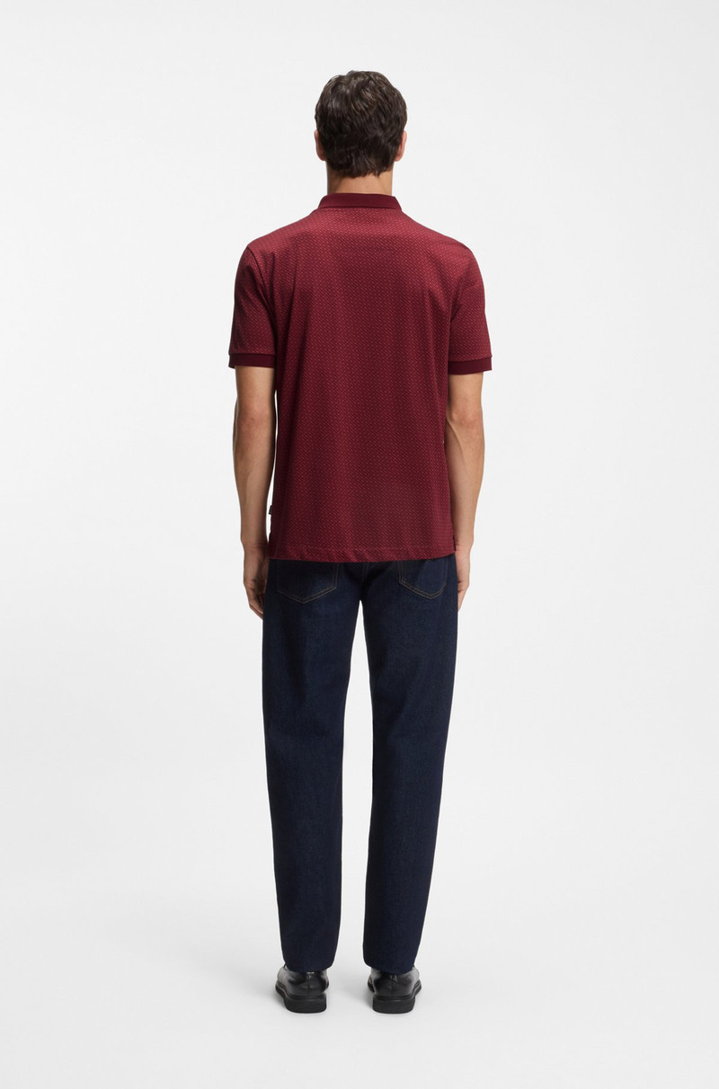 MERCERISED-COTTON POLO SHIRT WITH TWO-TONE MONOGRAMS 5