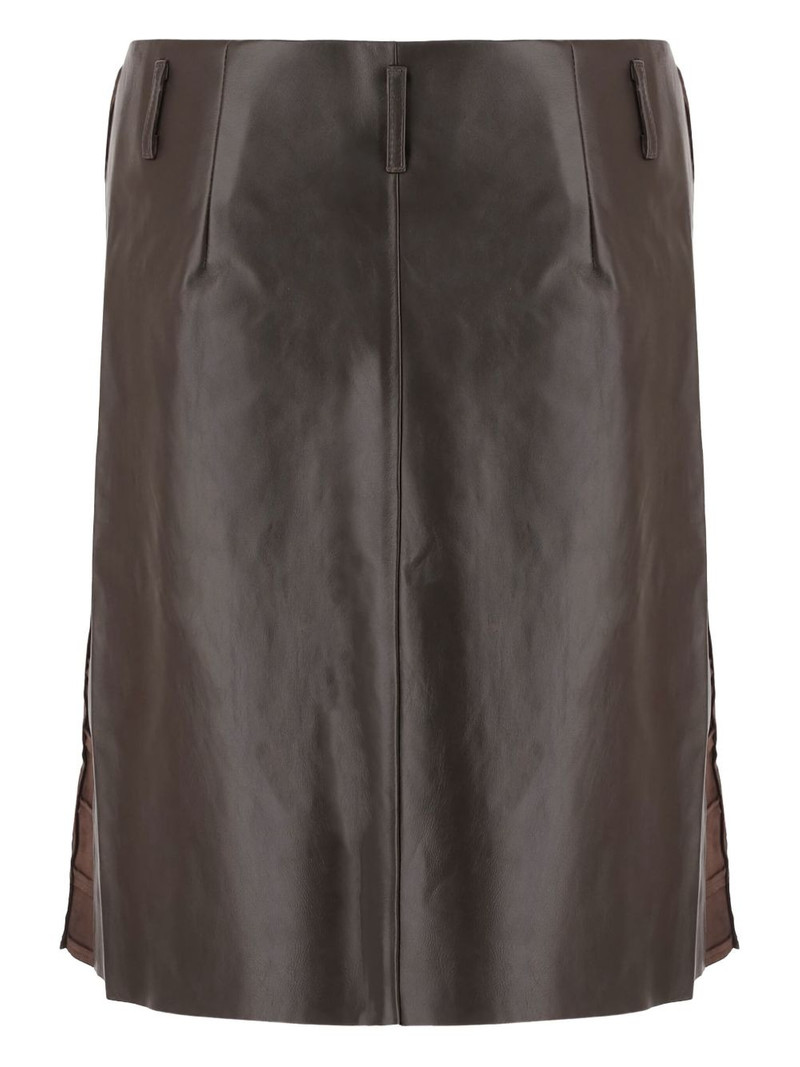 NICCOLÒ PASQUALETTI leather midi skirt outlook