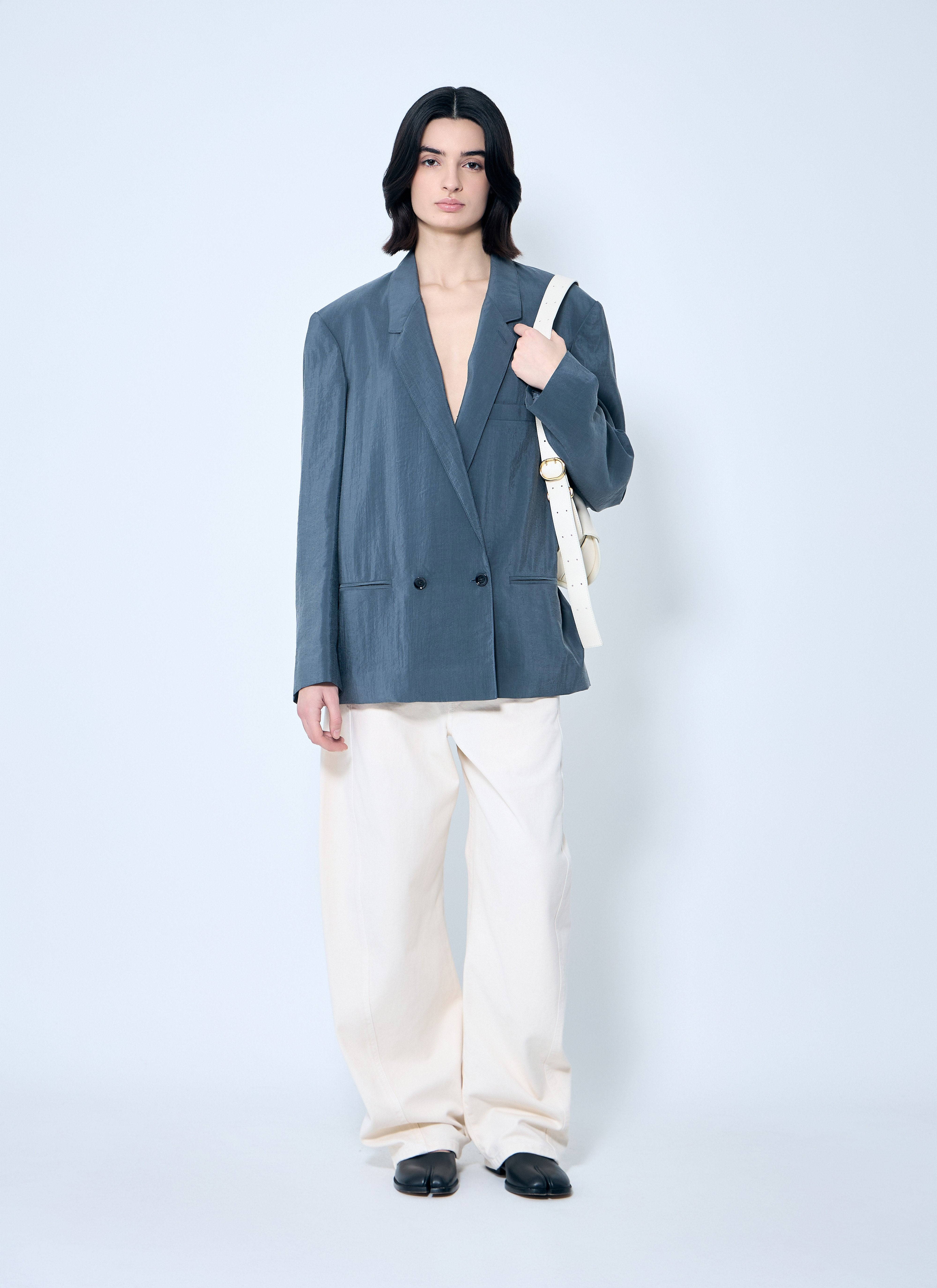 Lemaire Women Soft Tailored Double-Breasted Blazer - 2