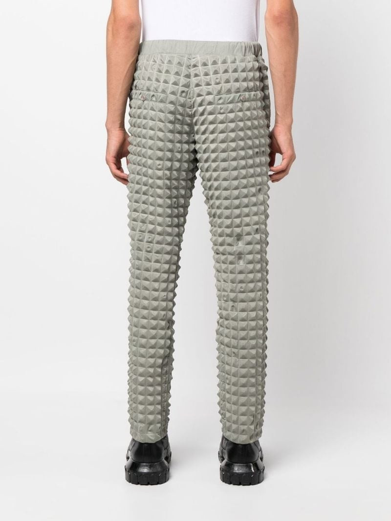 pyramid-embossed track pants 4