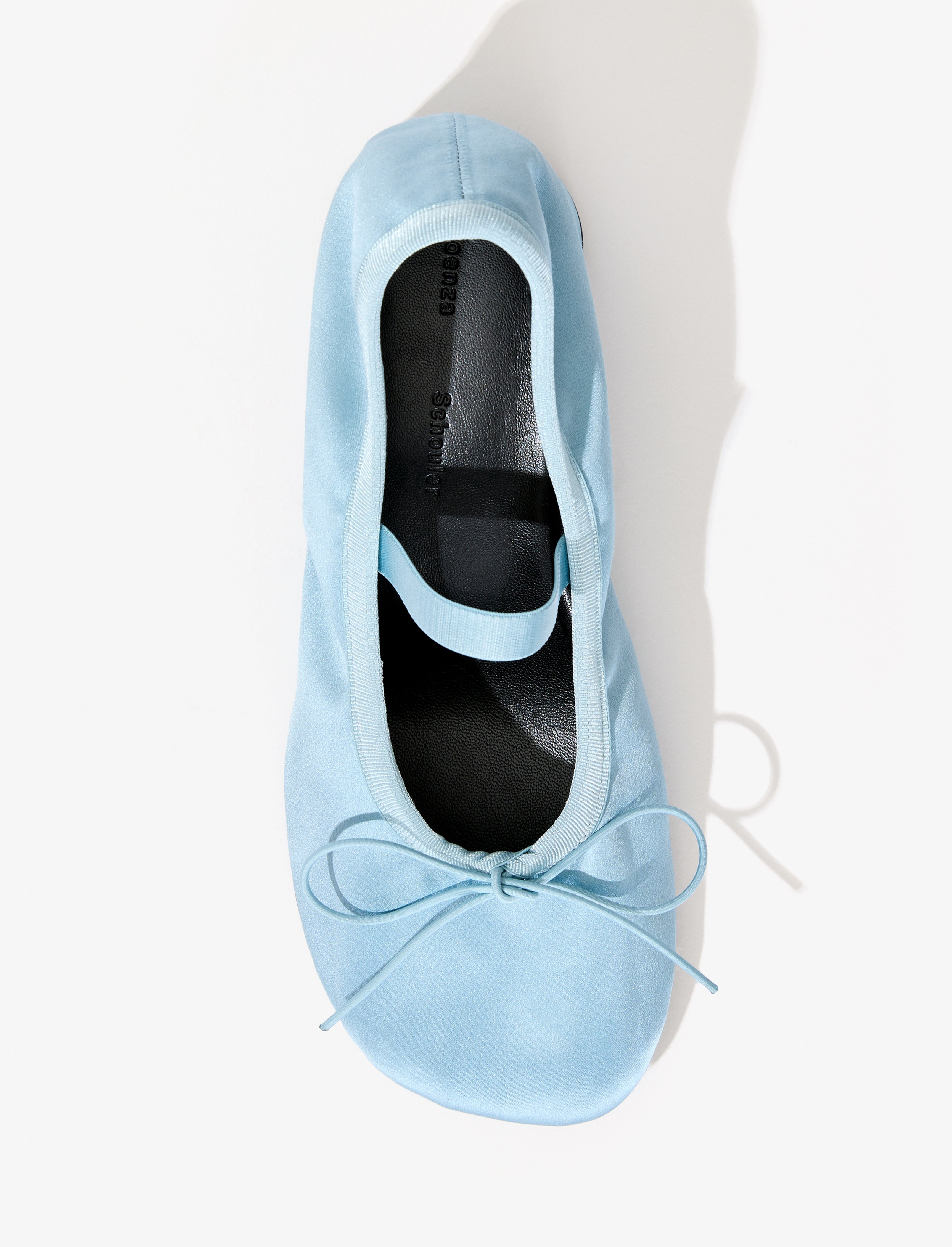 Glove Mary Jane Ballet Pumps in Satin - 4