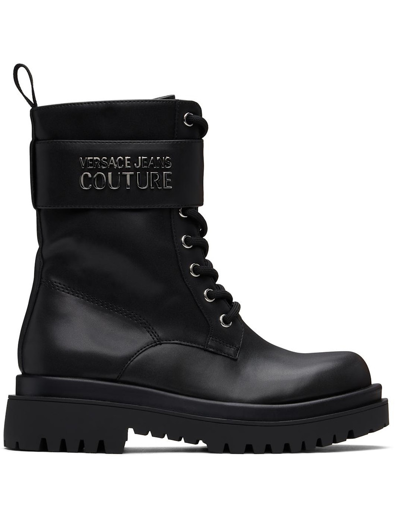 Black Logo Drew Boots - 1