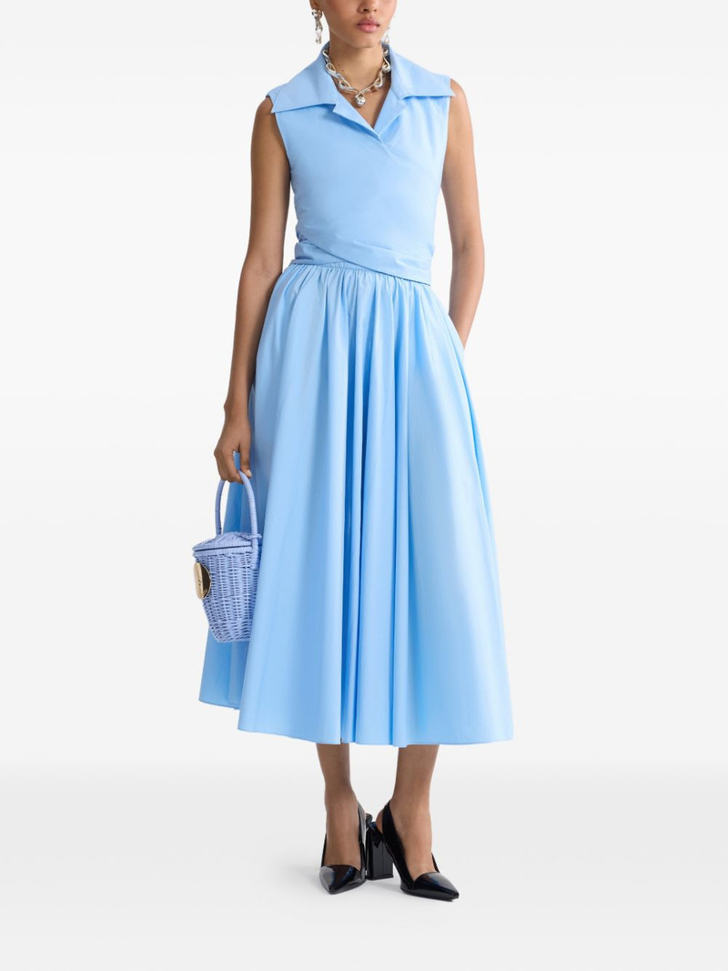 PATOU draped midi dress outlook