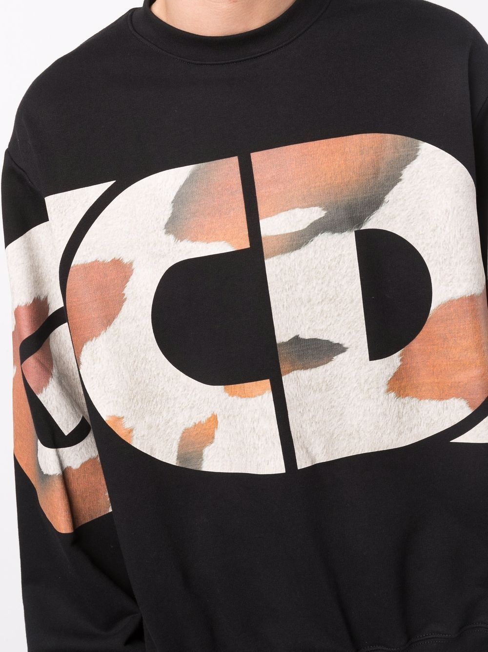 camouflage logo print sweatshirt - 5