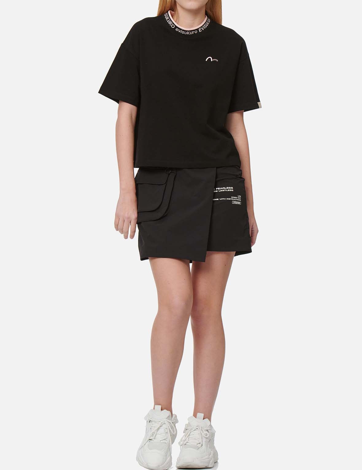 Buckle-Belted Wrap Skirt - 5