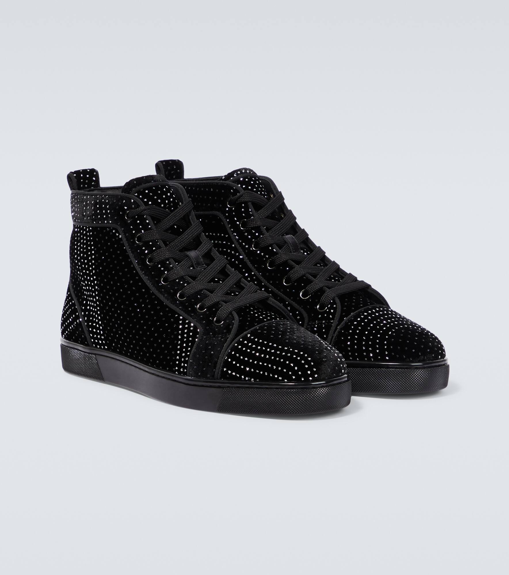 Louis suede embellished sneakers - 5