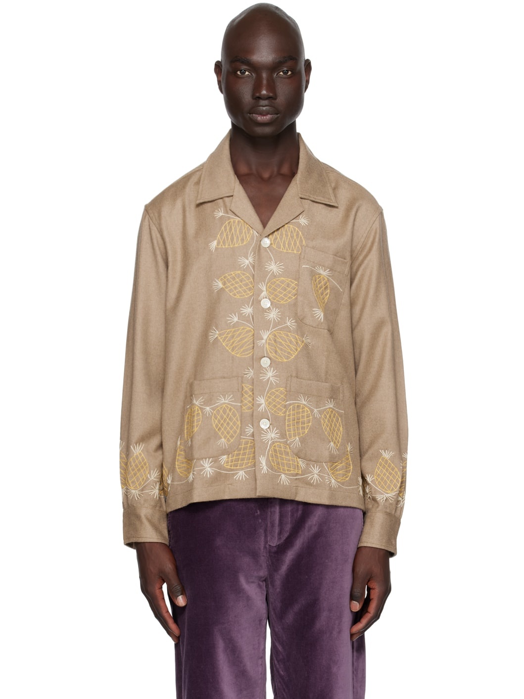 Taupe Sweet Pine Shirt - 1