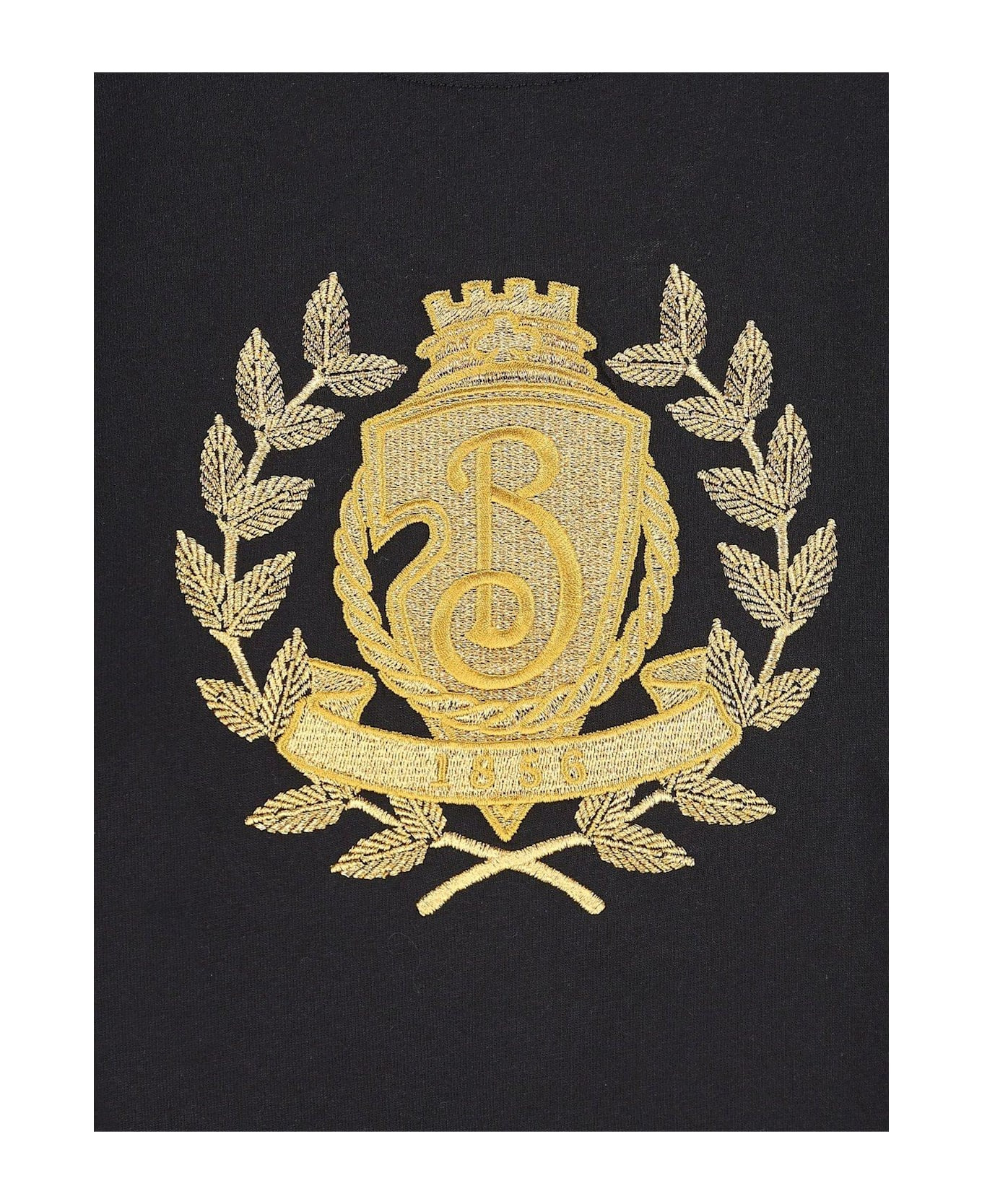 B Crest Embroidered Crewneck T-shirt - 3