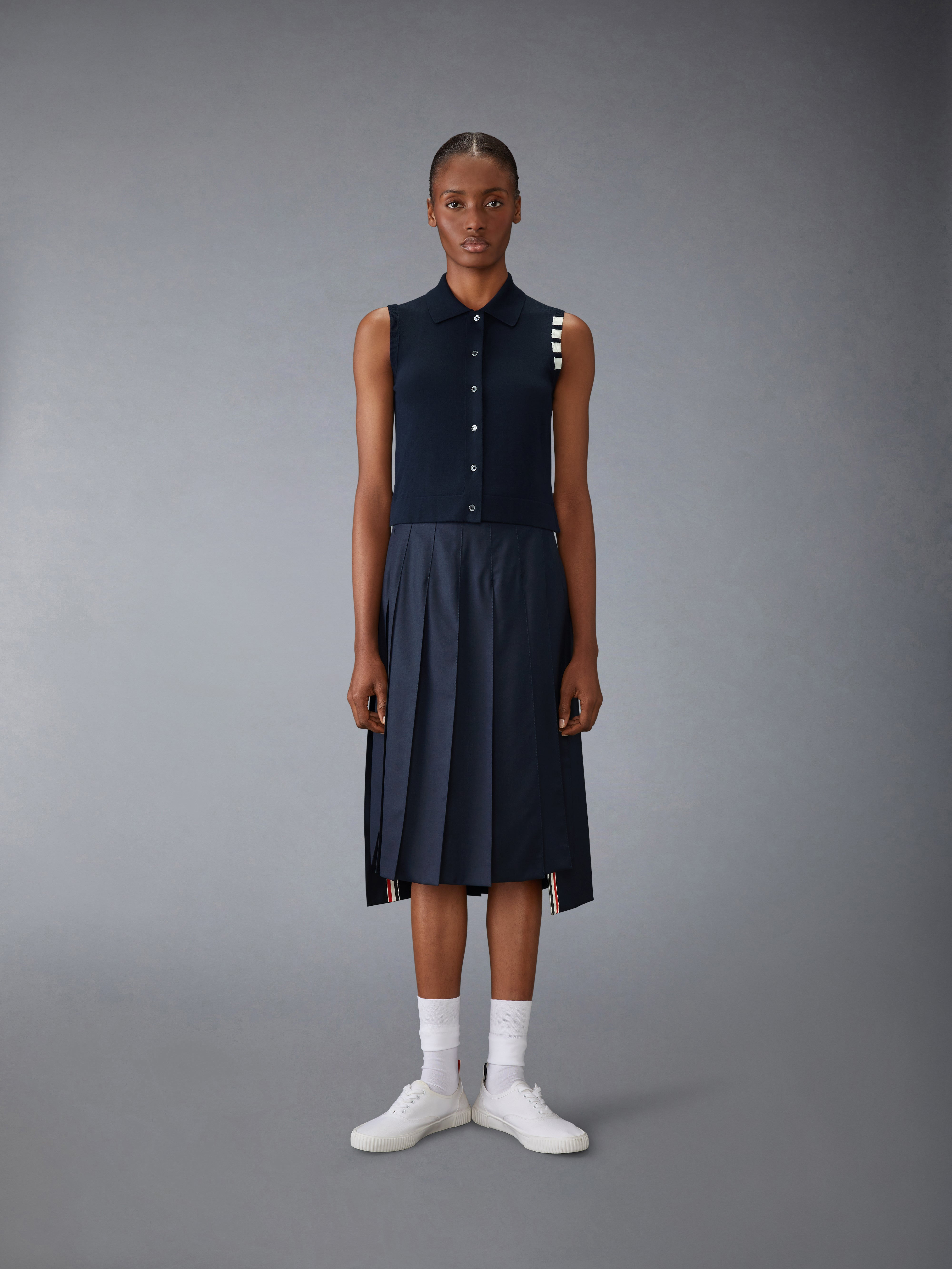 COTTON 4-BAR CROPPED SHIRT - 4