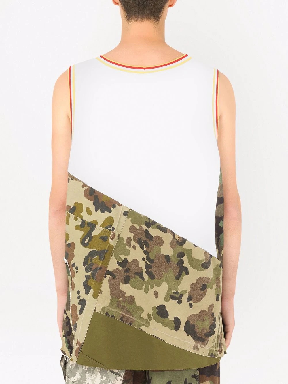 logo-print camouflage vest - 4