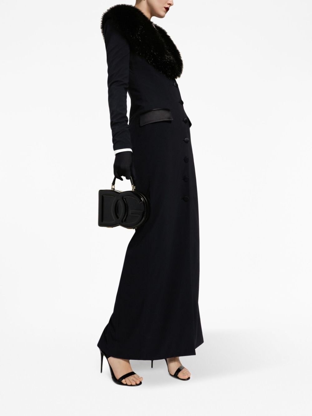 logo-embossed leather tote bag - 2