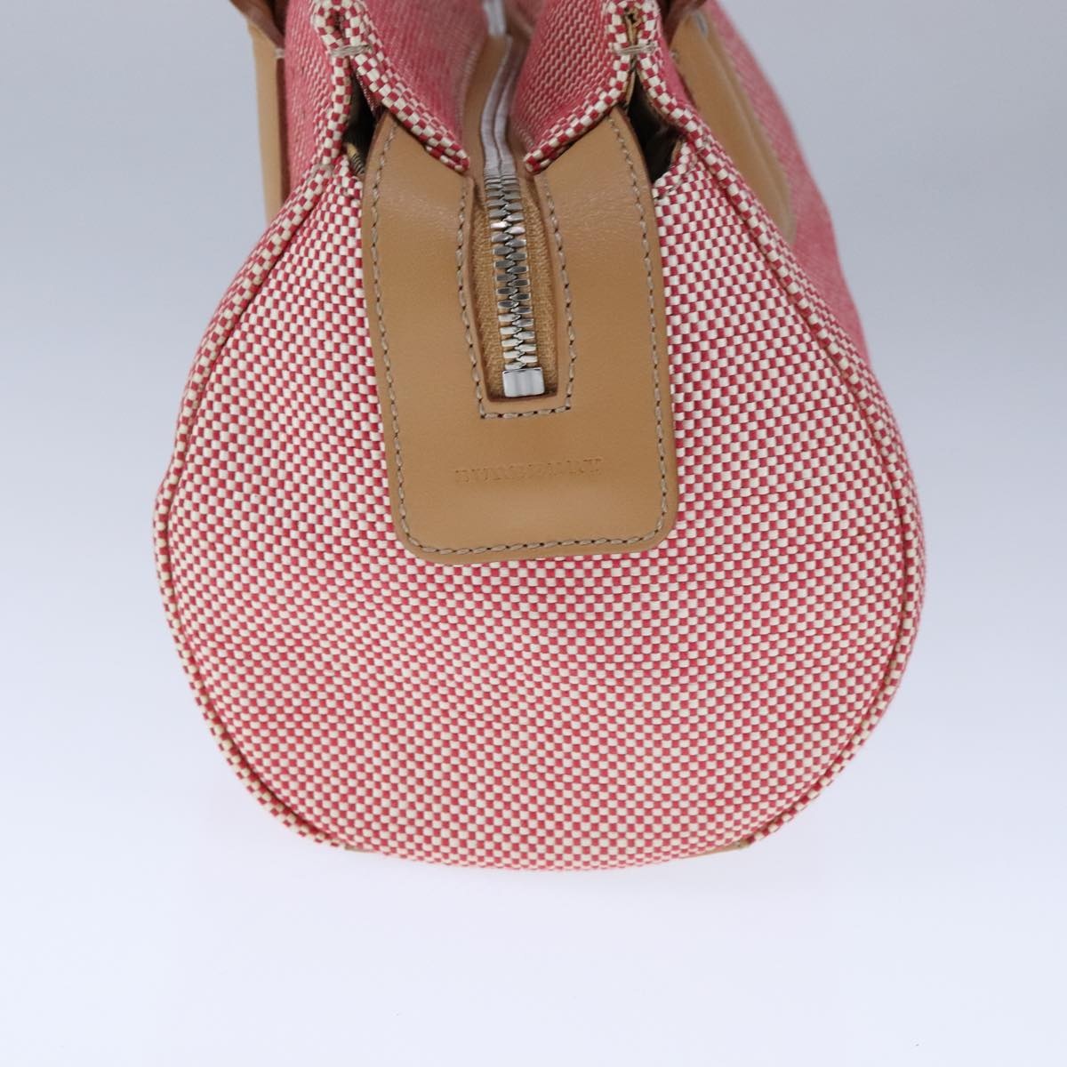 Burberry Hand Bag Canvas Red - 4