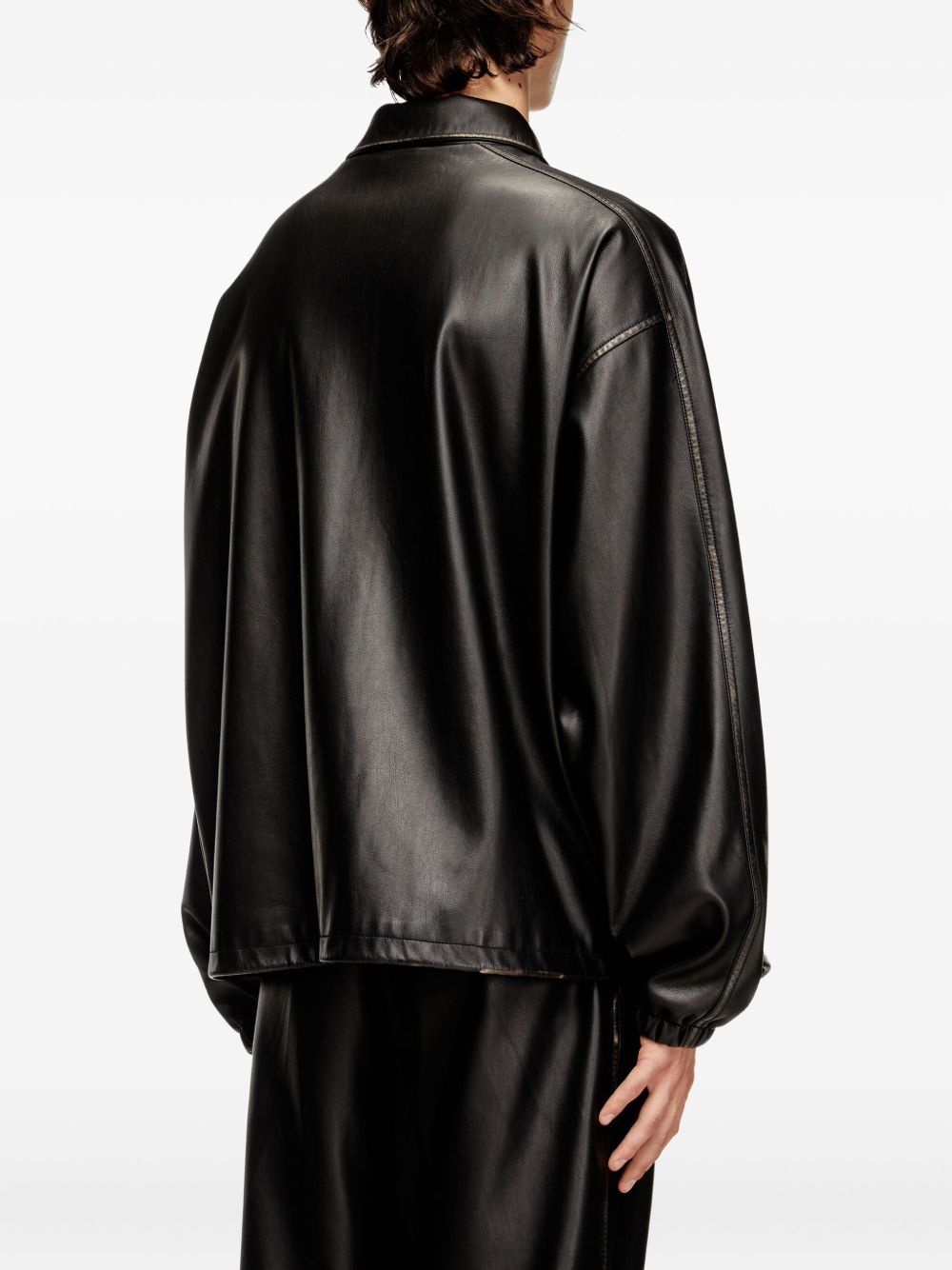 zip-front panelled jacket - 4