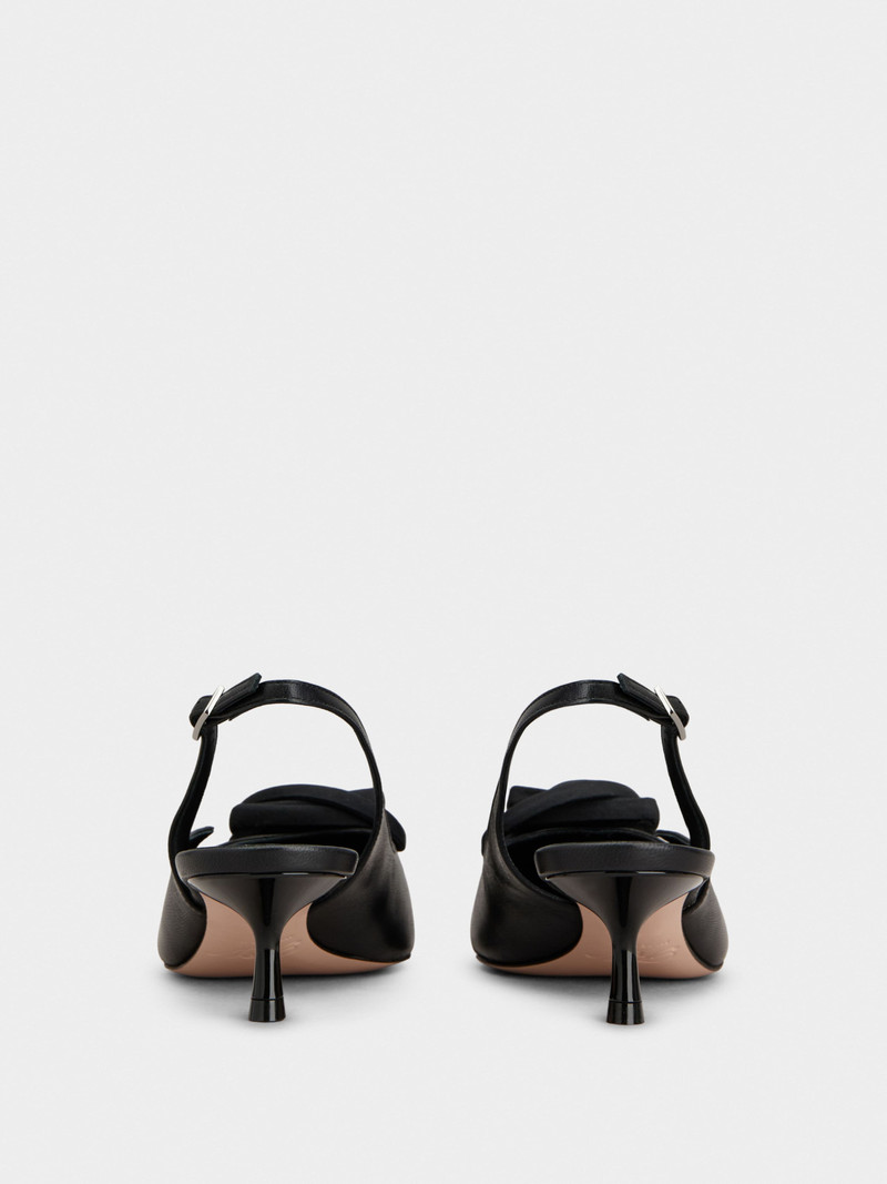 Rose Vivier Slingback Pumps in leather 5