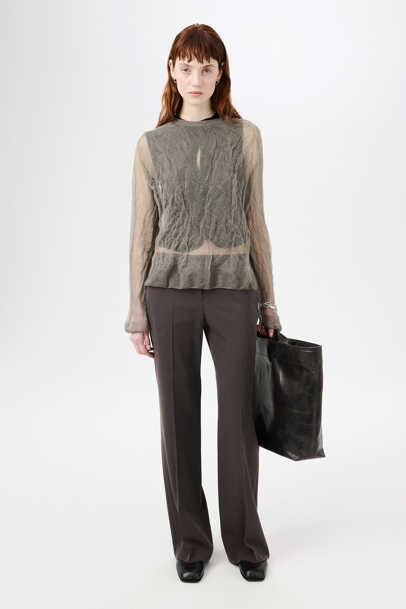 Our Legacy True Roundneck Ash Silk Steel outlook