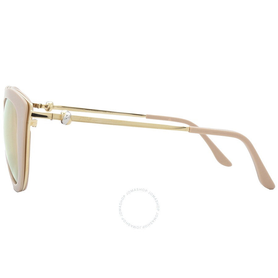 Cartier Brown Rose Gold Mirror Cat Eye Ladies Sunglasses CT0247S 004 54 - 4