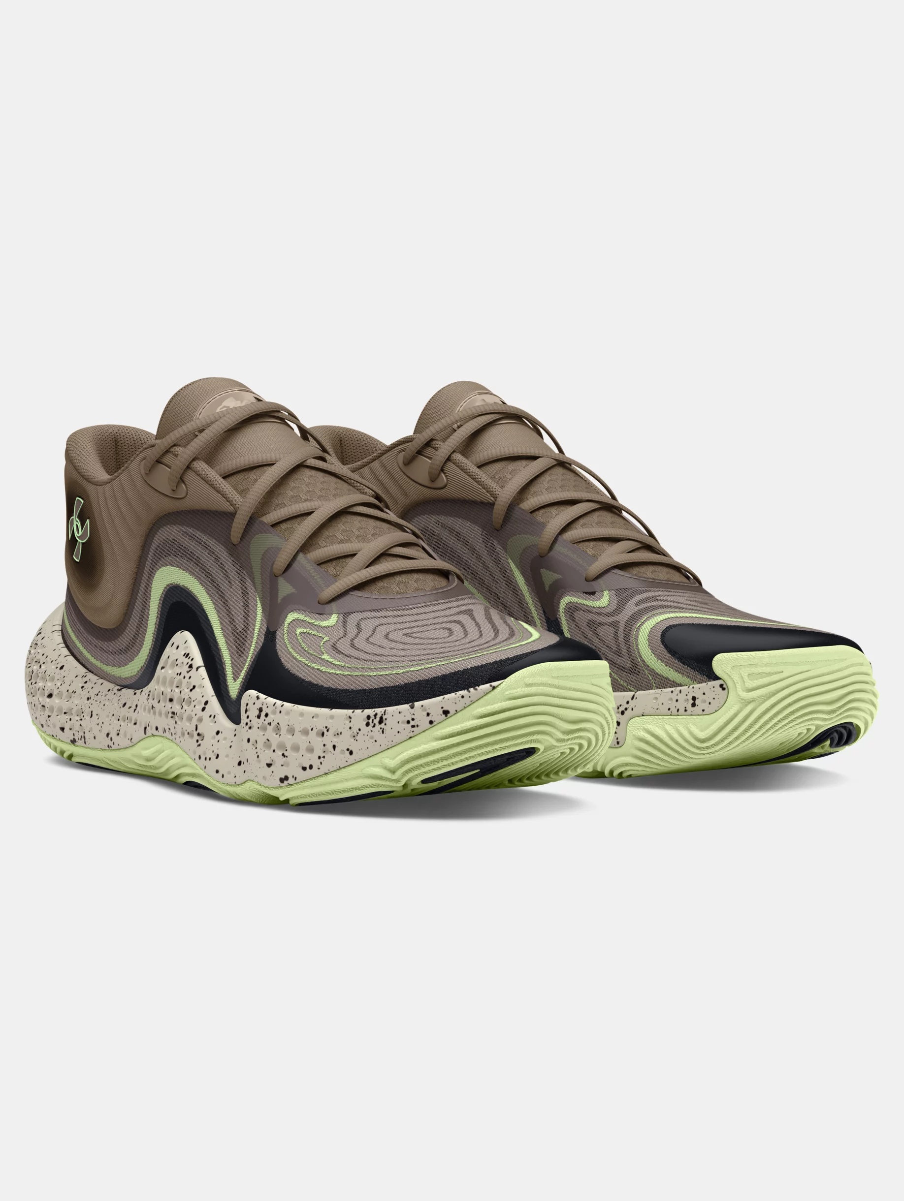 Unisex UA Spawn 6 Mid Camo Basketball Shoes - 5