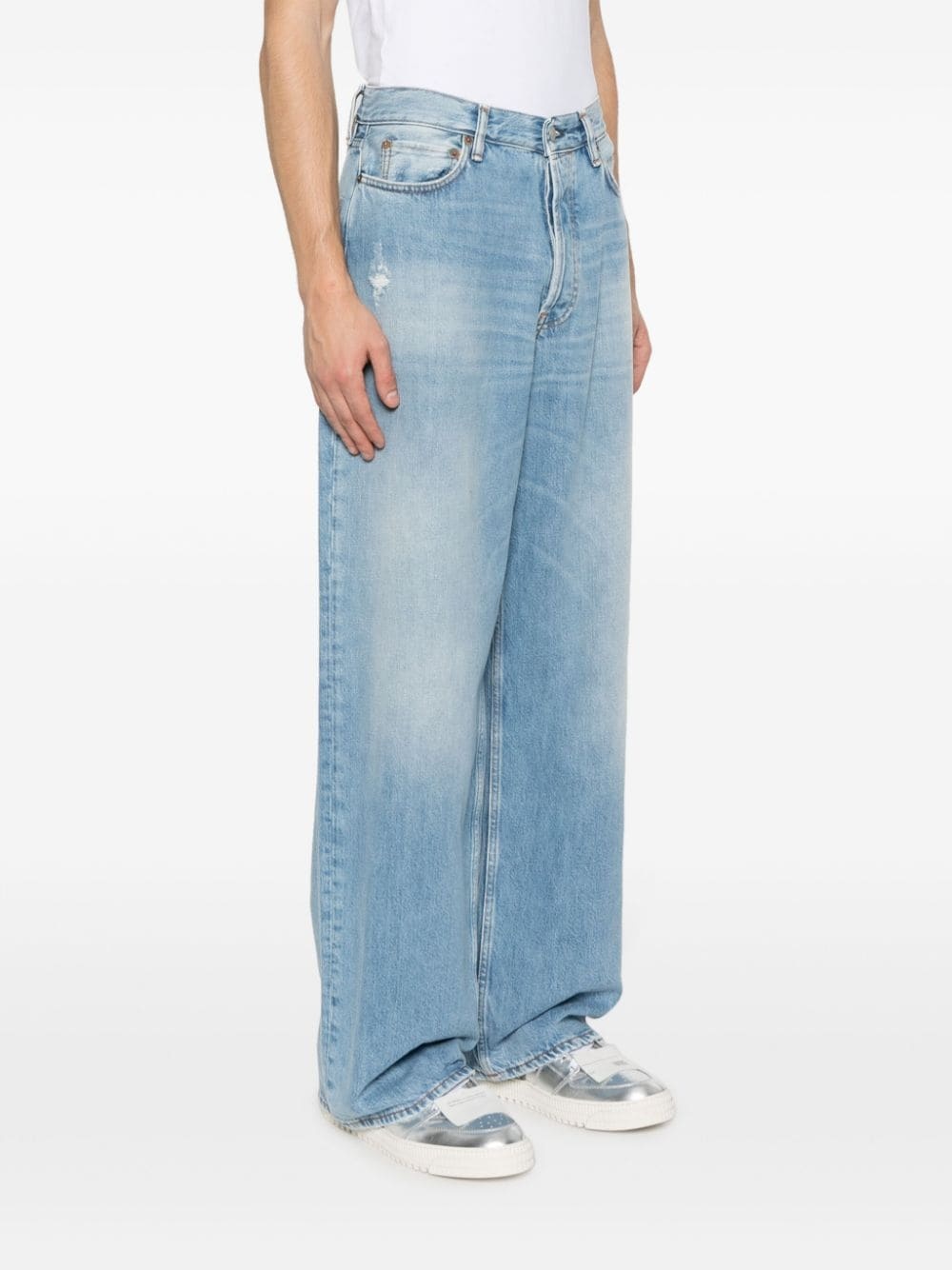mid-rise wide-leg jeans - 3