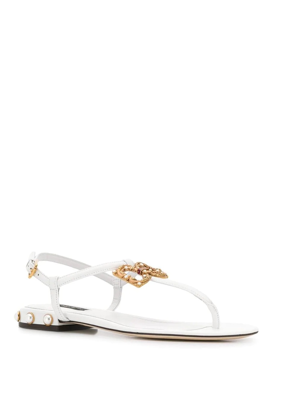 flat logo sandals - 2