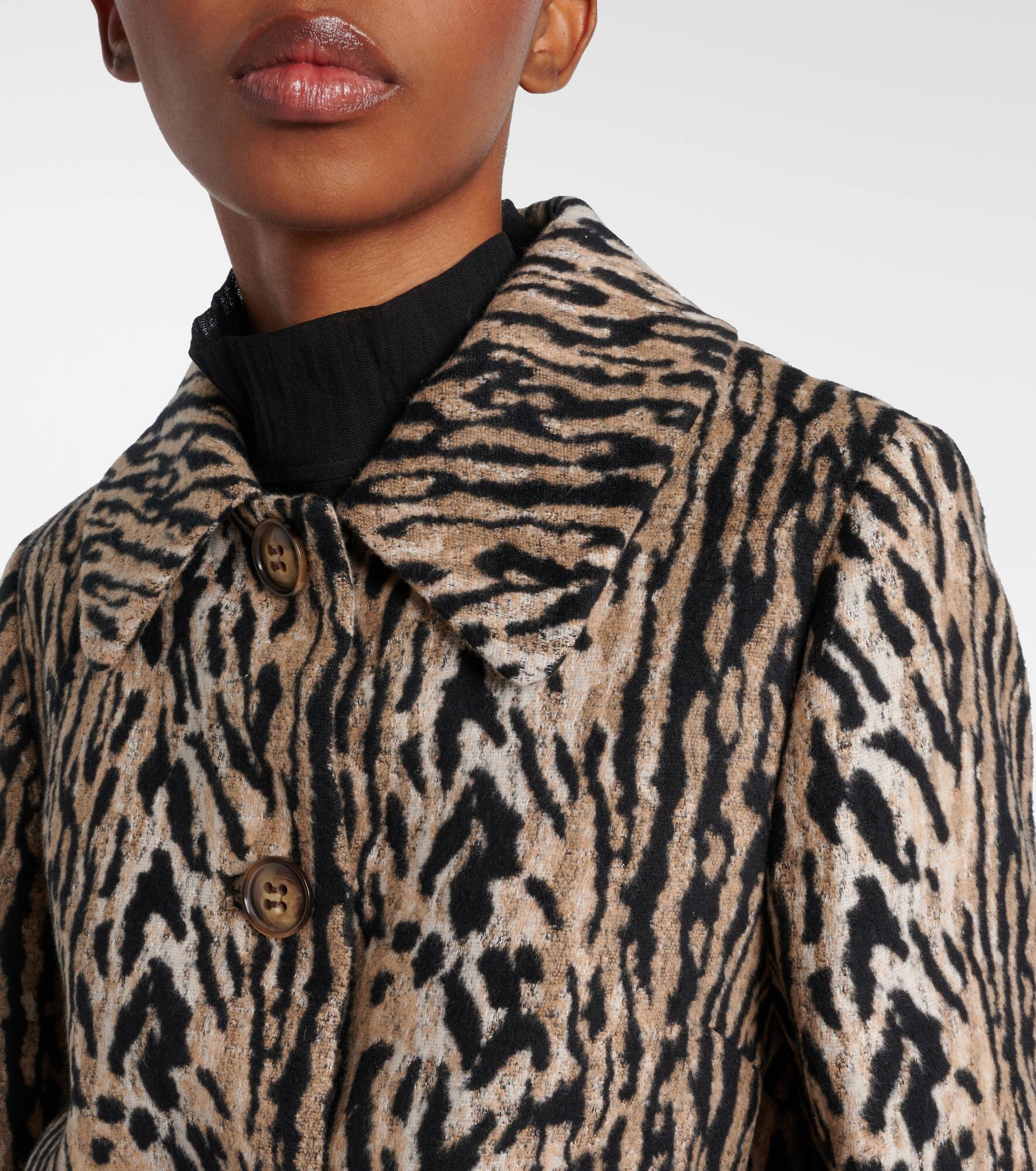 Leila leopard-print jacket - 4
