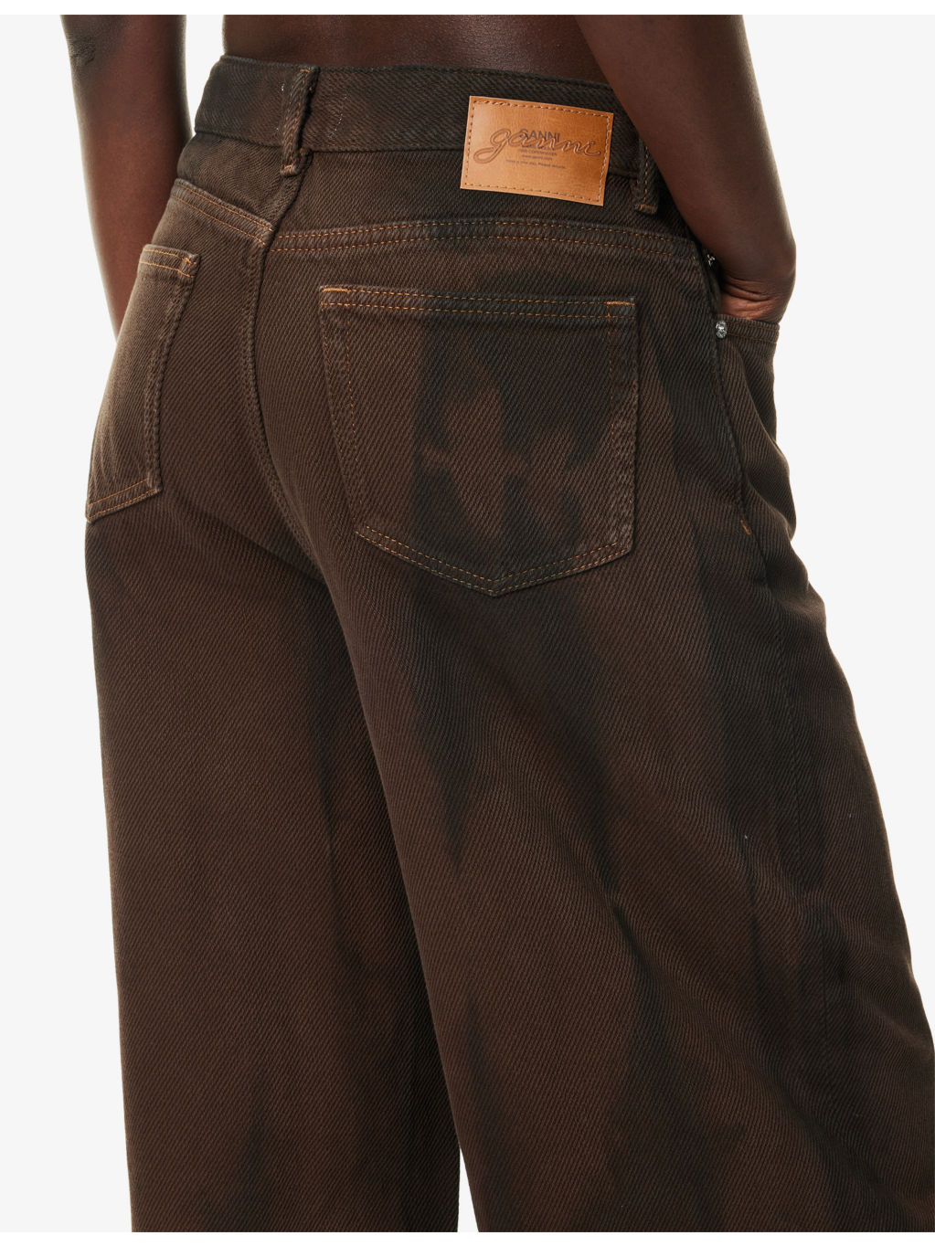 Baggy  Washed Denim Jeans - 5