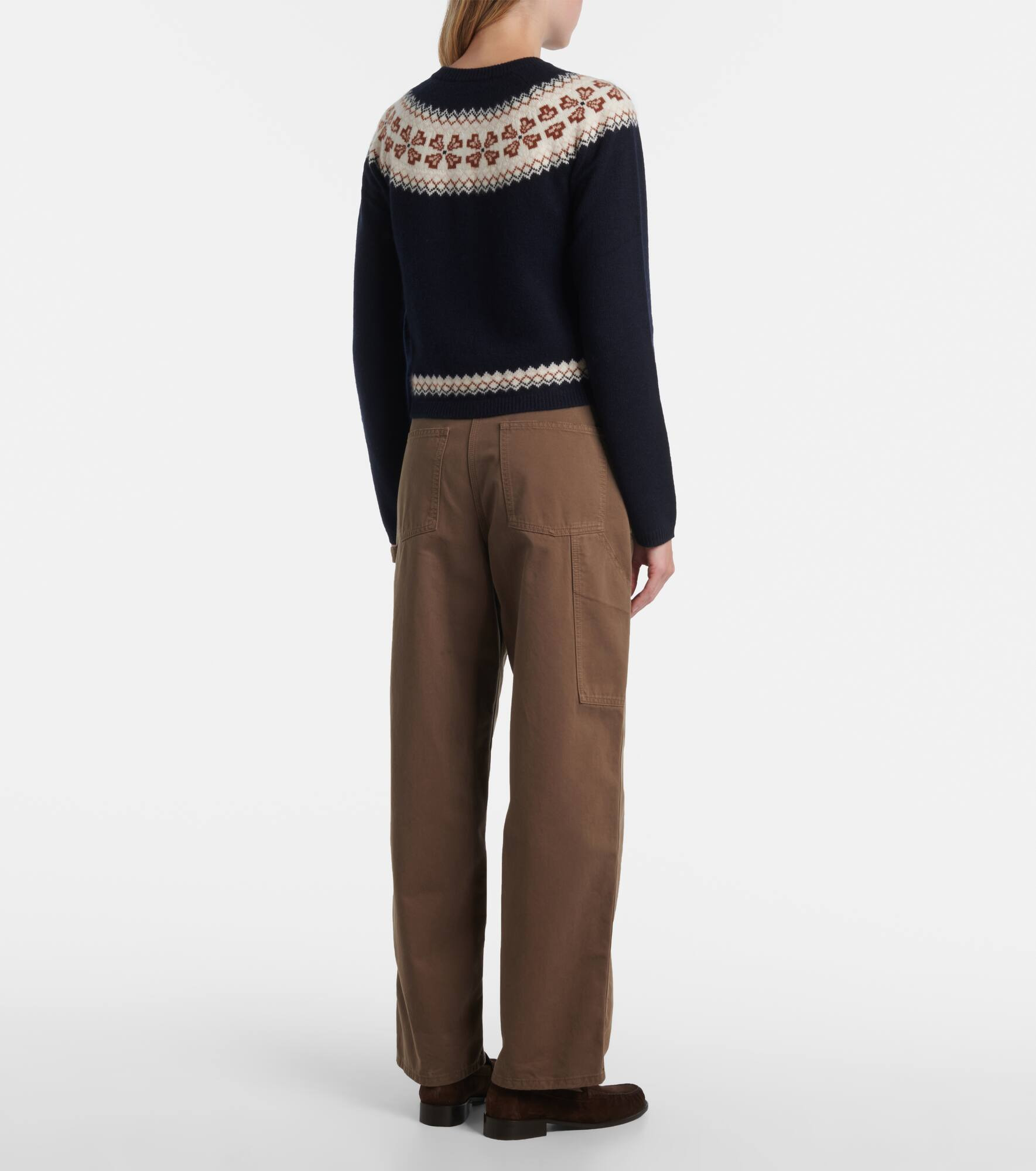Fair Isle cashmere cardigan - 3