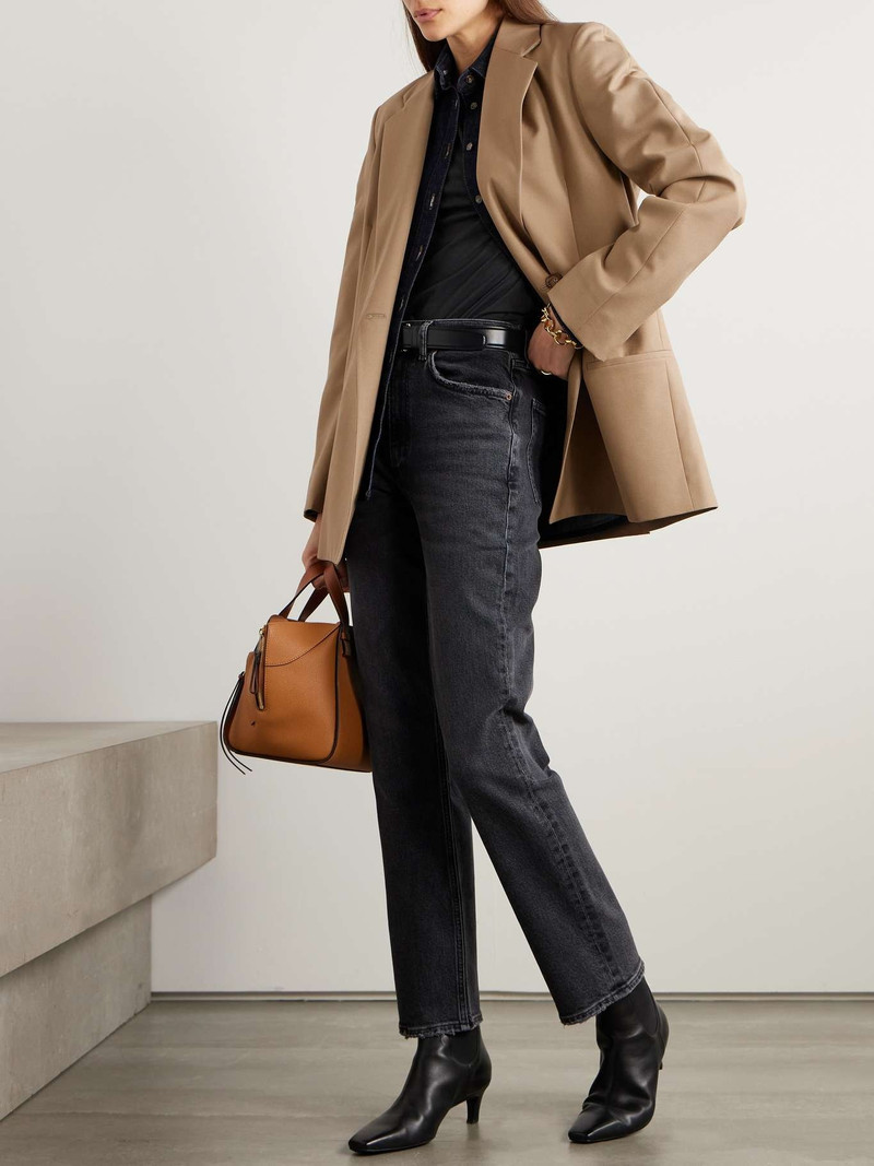 Totême Double-breasted recycled-crepe blazer outlook