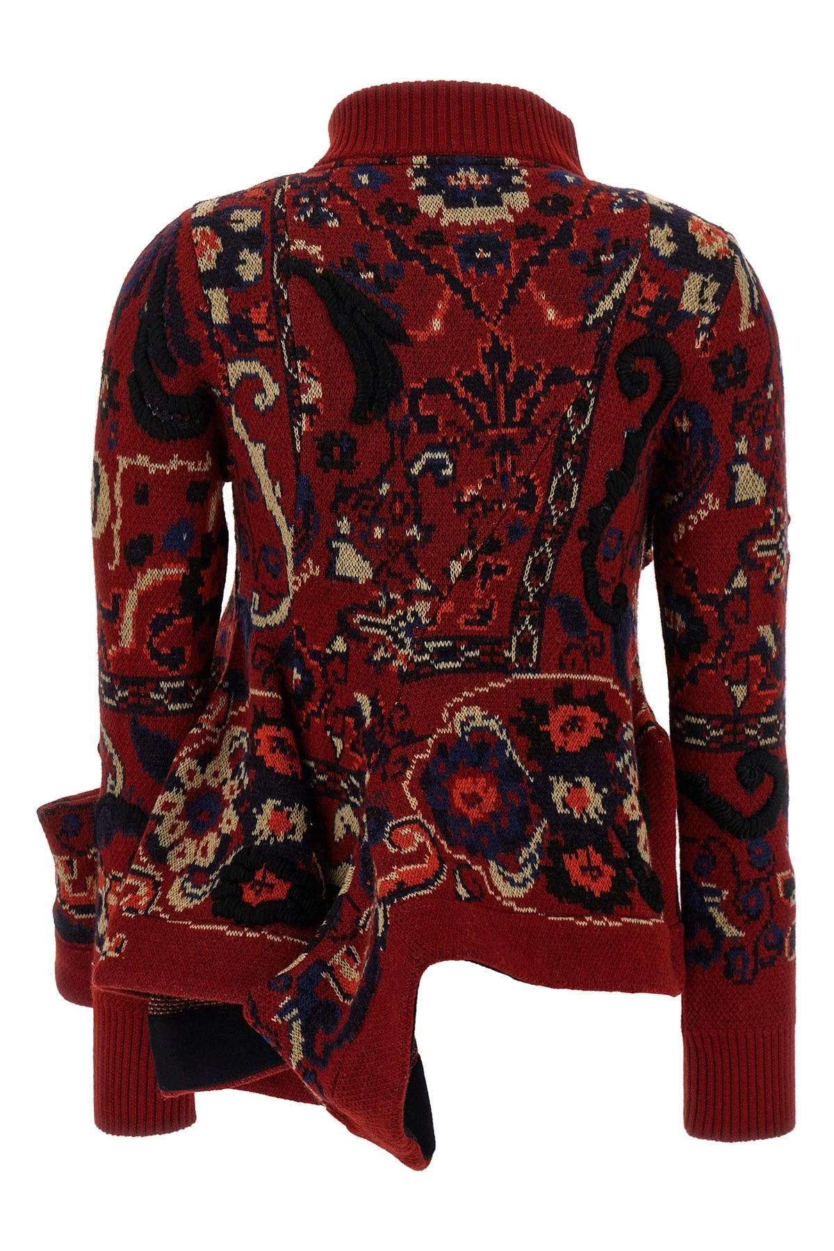 Jacquard wool cardigan - 2