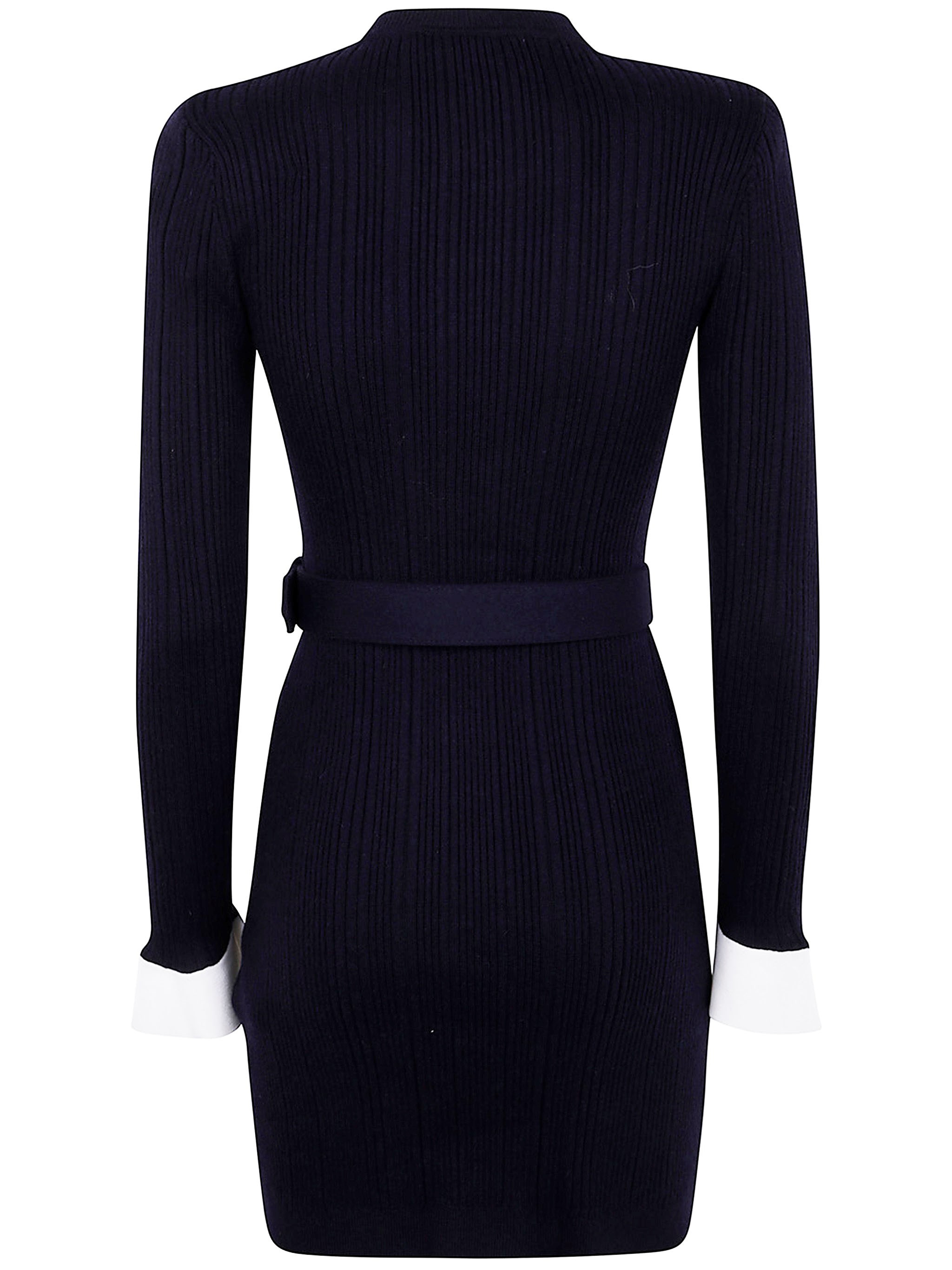 Introducing the 'VISCOSE KNIT MINI DRESS' from the esteemed brand SELF-PORTRAIT, a stunning addition - 1