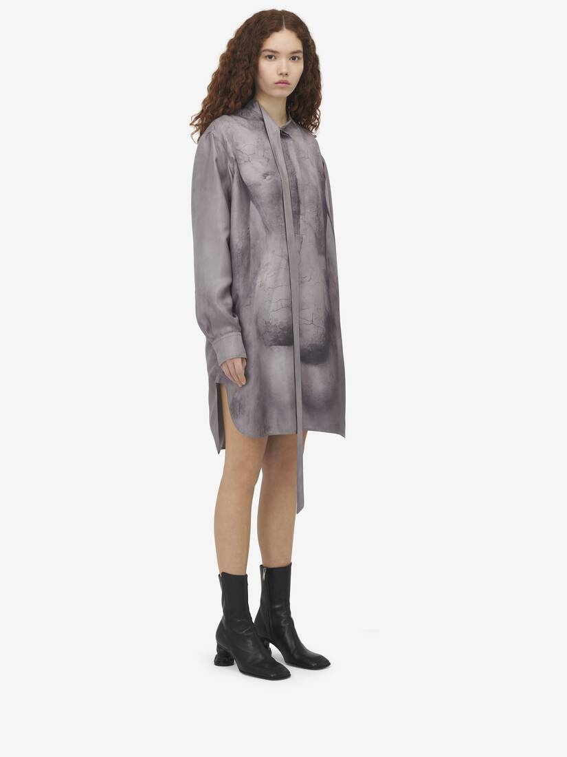 Sculpted Bum Mini Shirt Dress - 3