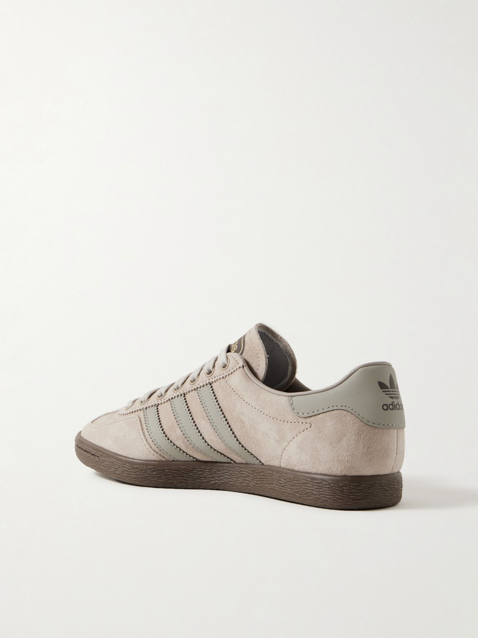 Failsworth Spezial leather-trimmed suede sneakers Beige - 3