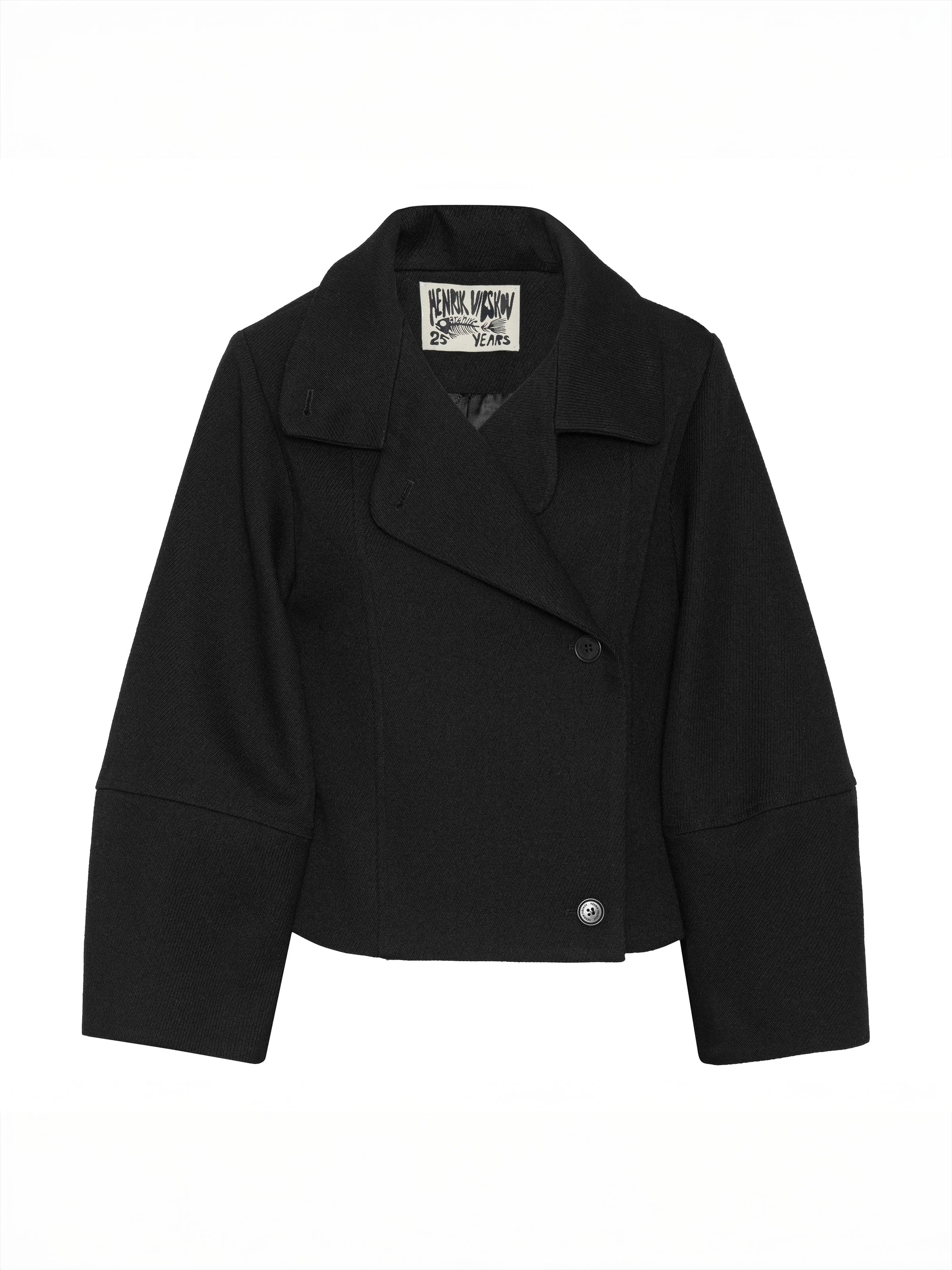 MOON SHORT JACKET - BLACK - 1