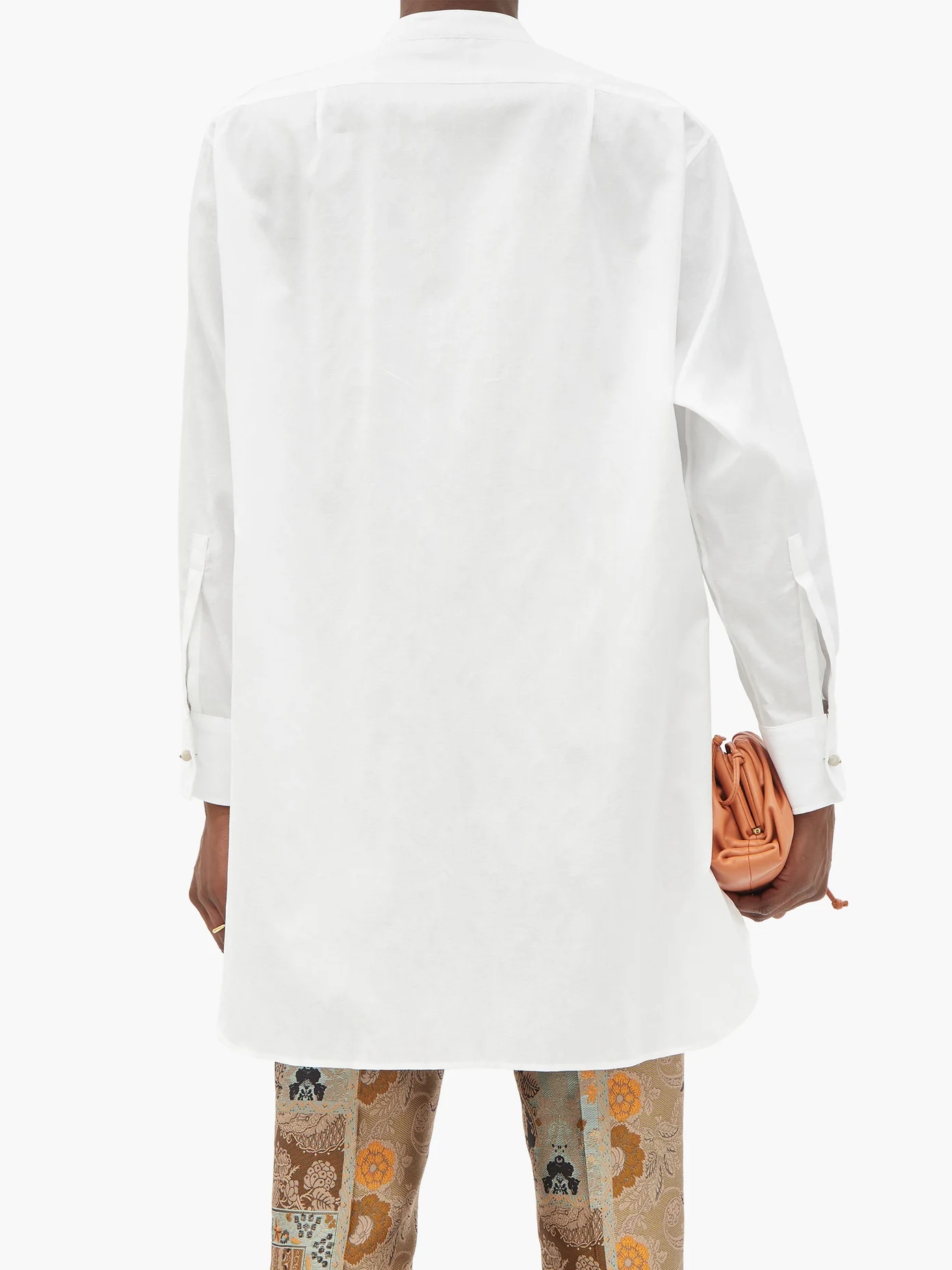 Andravida bib-front cotton-poplin shirt - 5