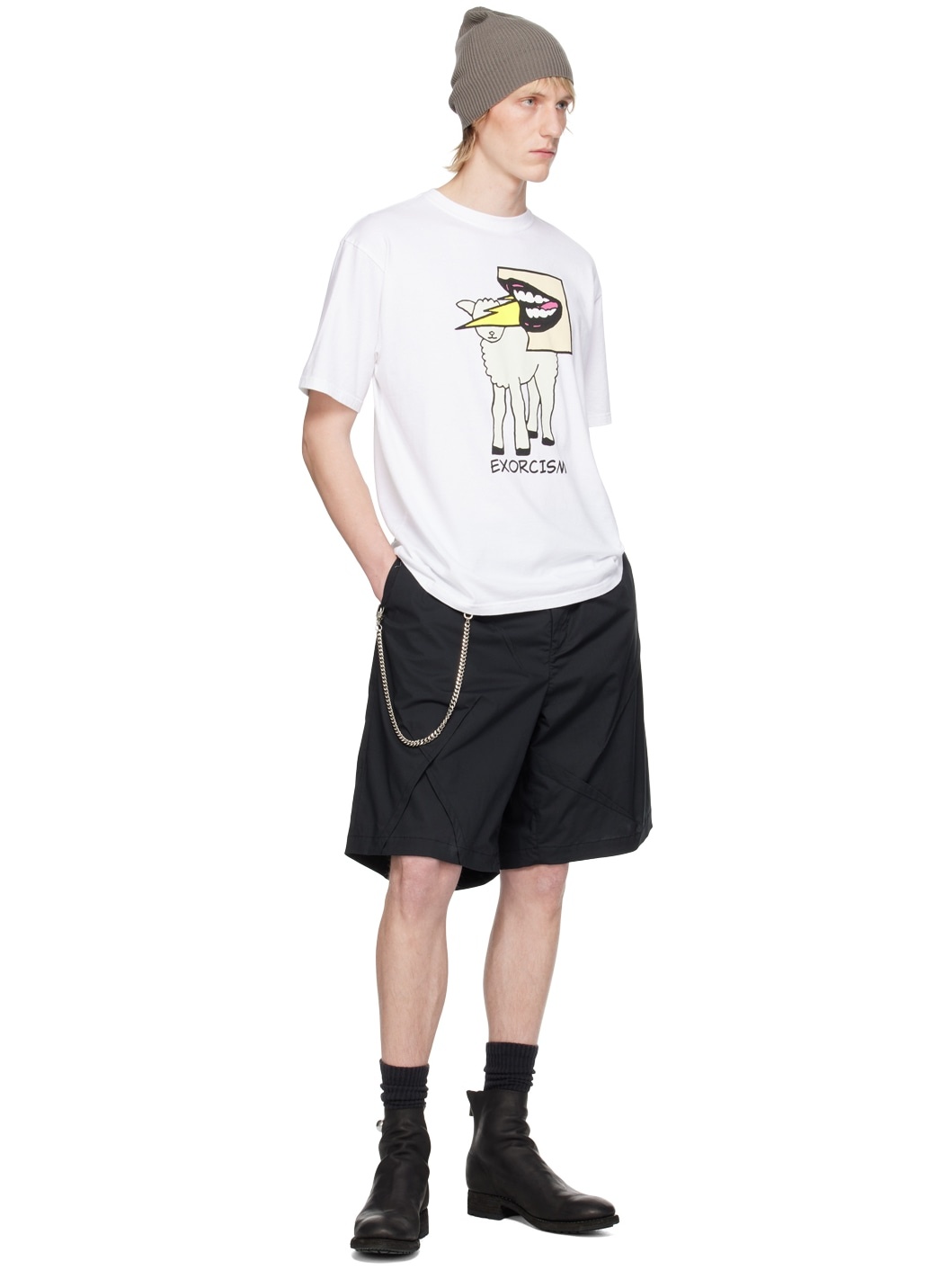 White Graphic T-Shirt - 4