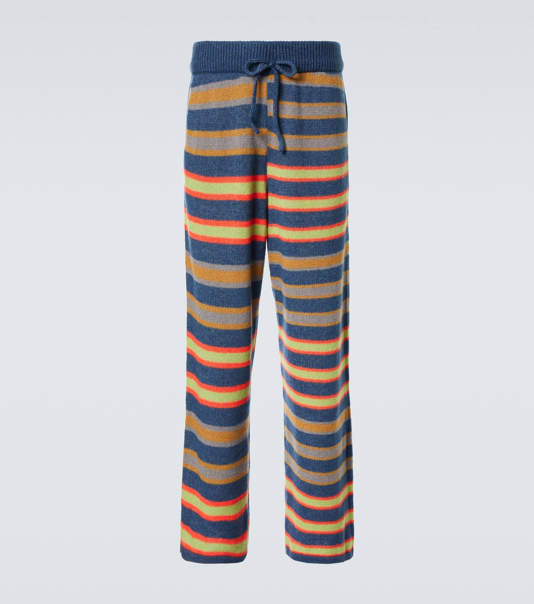 Leo striped cashmere and cotton pants - 1