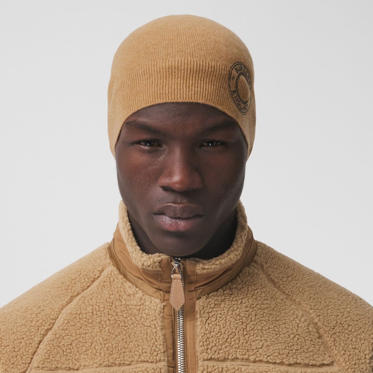 Logo Graphic Cashmere Blend Beanie - 4