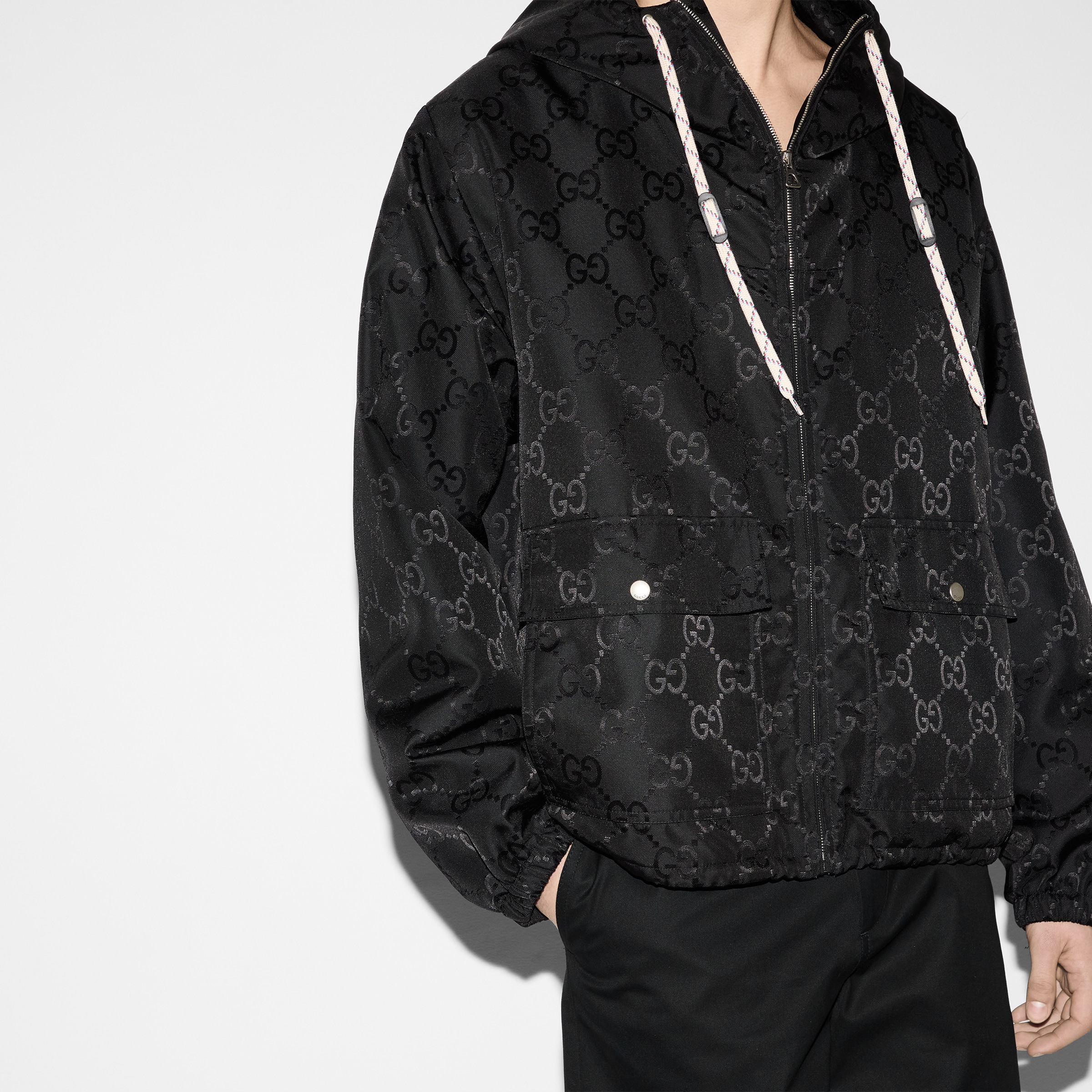 GG nylon canvas jacket - 5