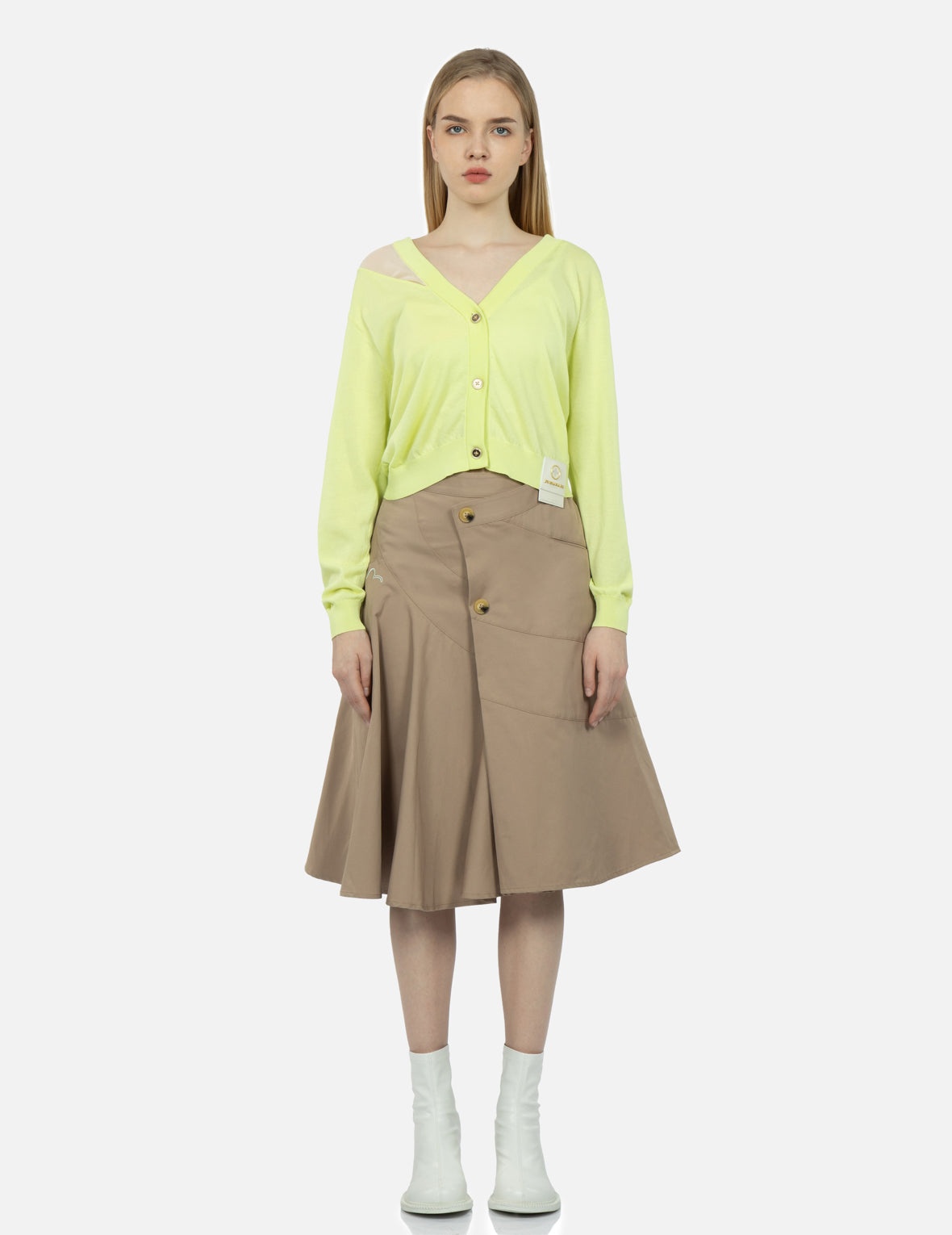 Mock Cut-out Shoulder Cardigan - 5