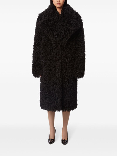 NINA RICCI faux-fur oversized coat outlook