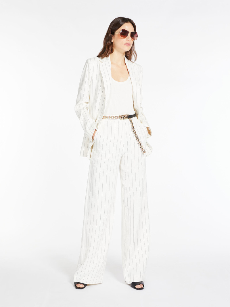 Max Mara DOTTO Linen and cotton blazer outlook