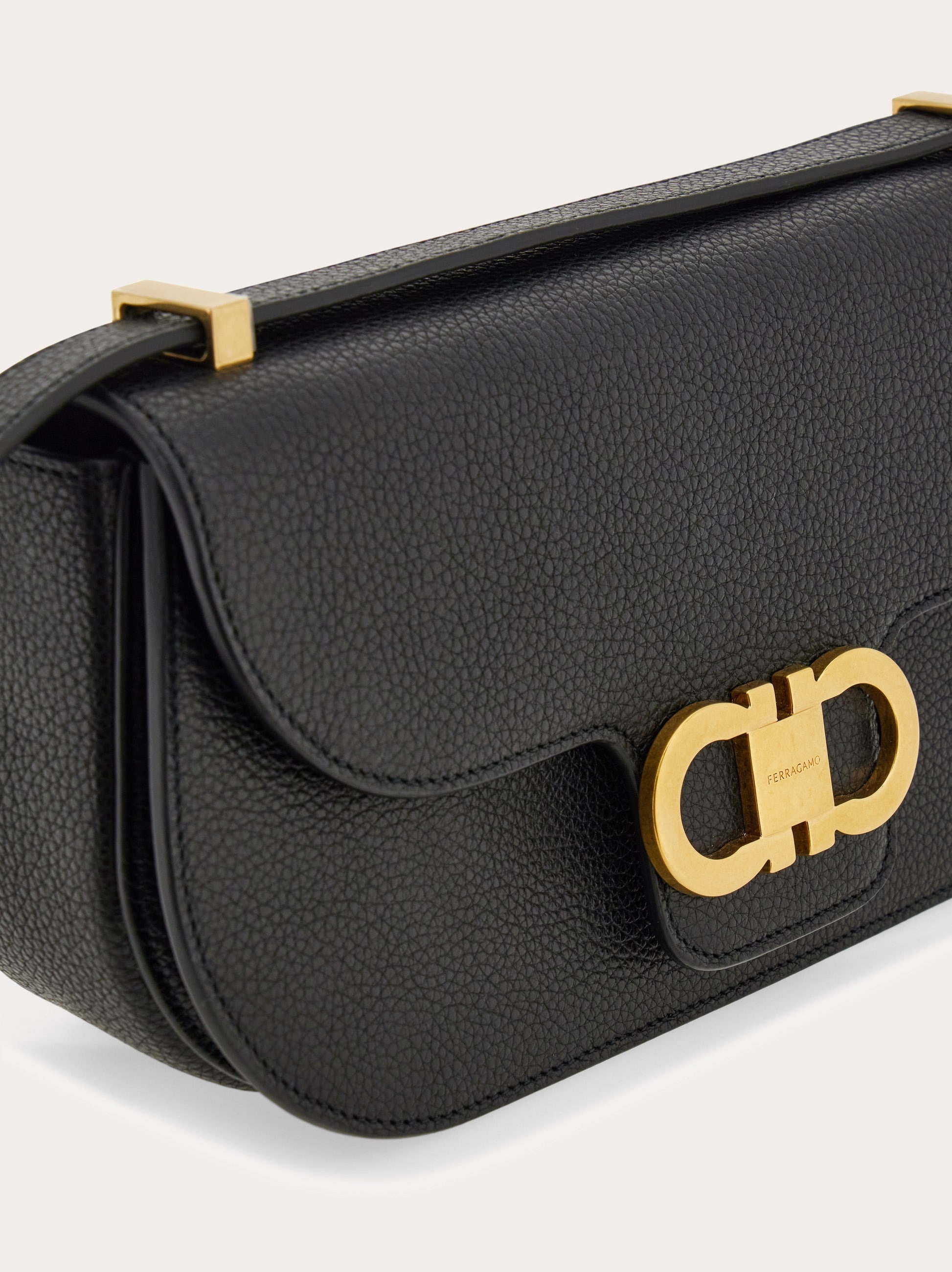 Double Gancini mini crossbody bag - 7