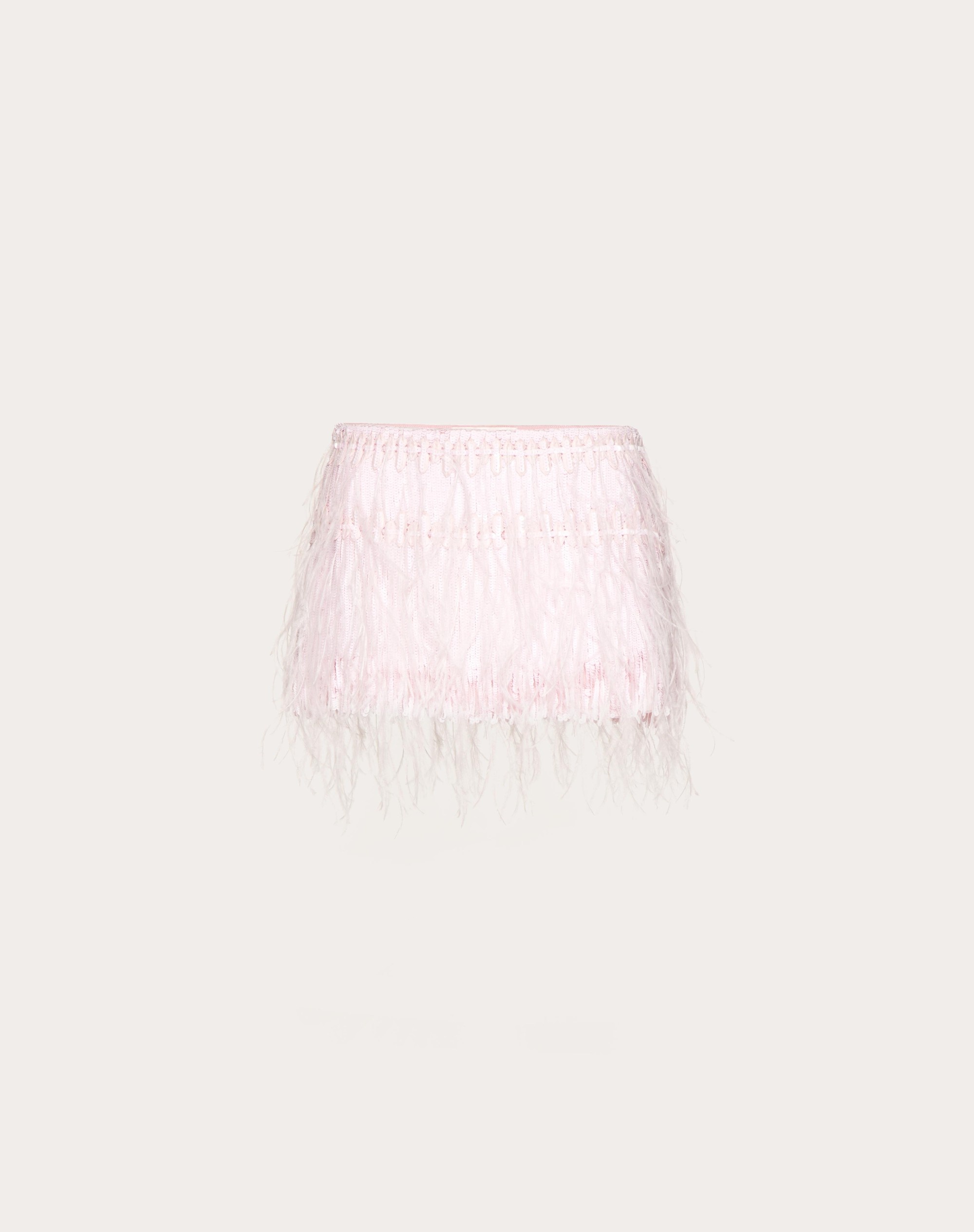 EMBROIDERED ORGANZA MINI-SKIRT - 1